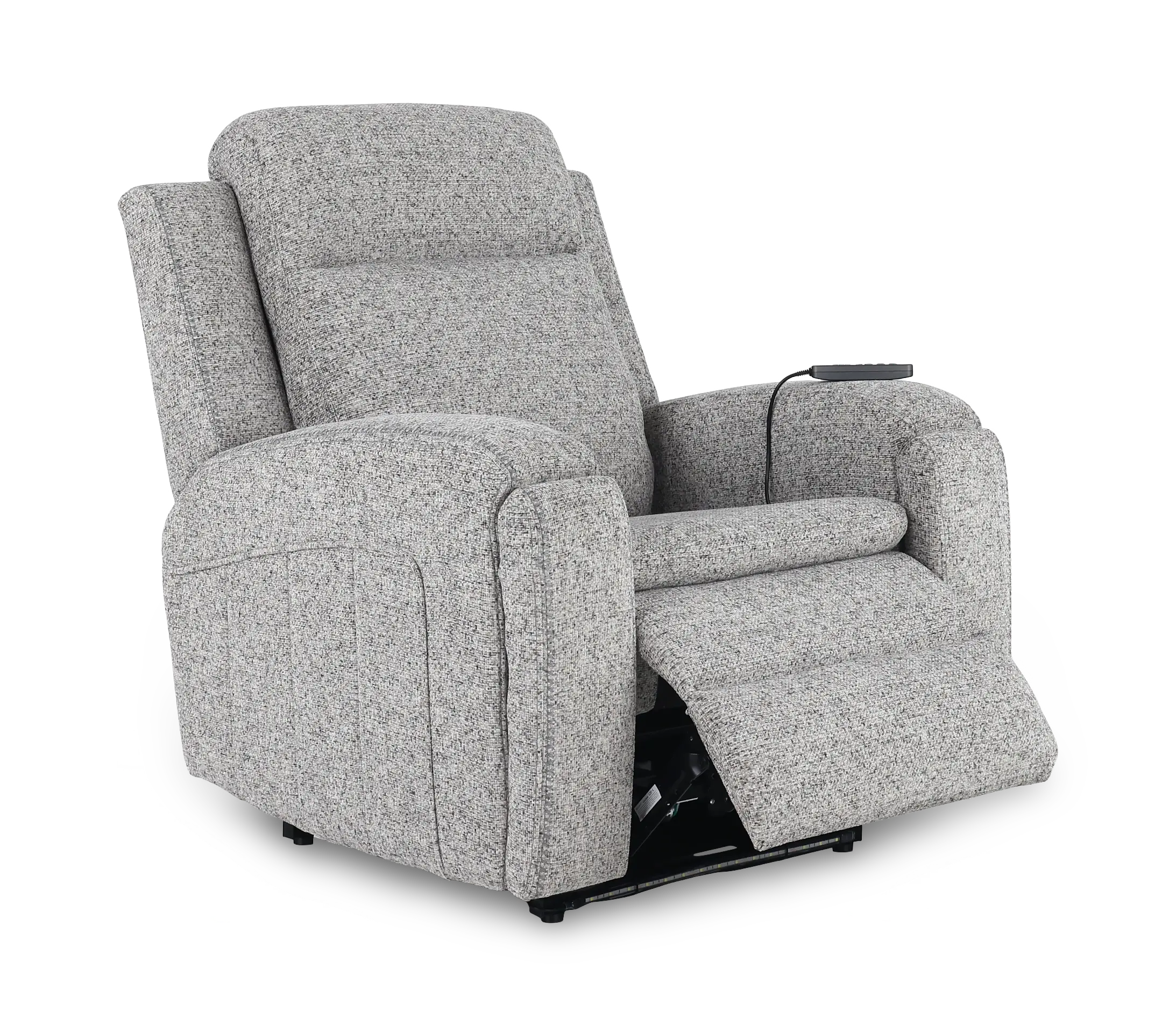 Armstrong Shore Light Gray Power Recliner with Heat and Massage-5