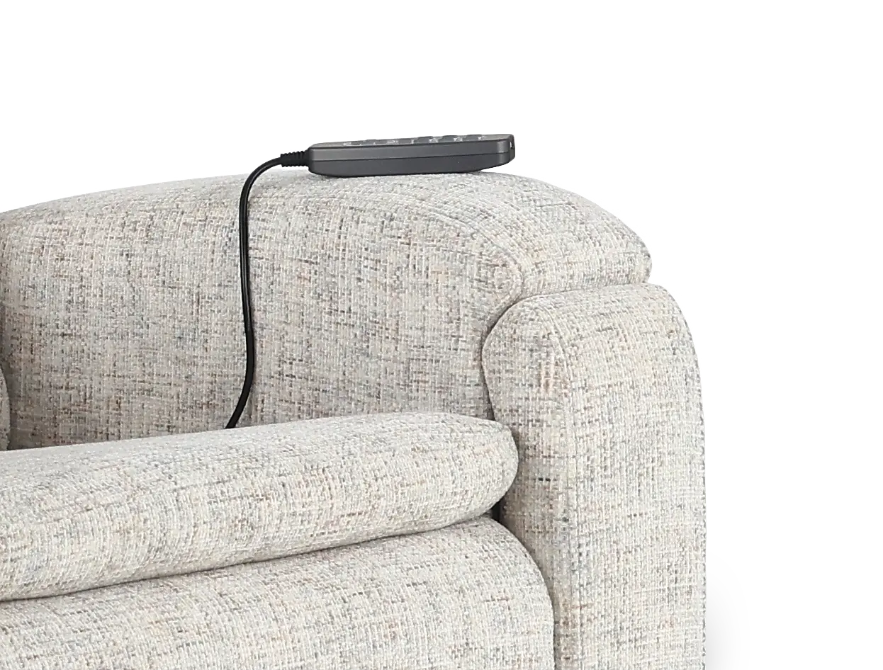 Armstrong Storm Beige Power Recliner with Heat and Massage-10