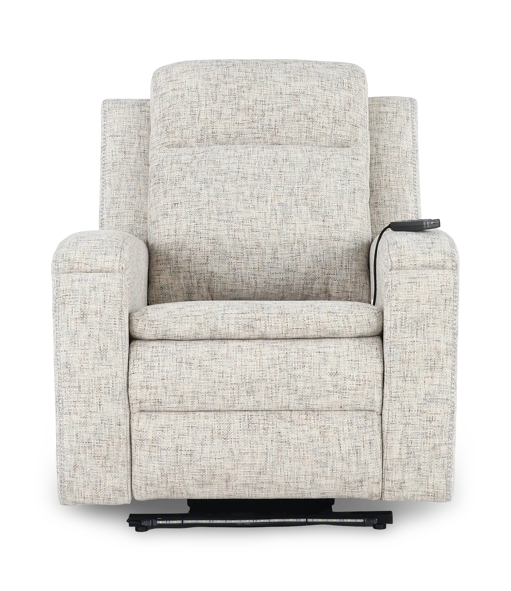 Armstrong Storm Beige Power Recliner with Heat and Massage-4