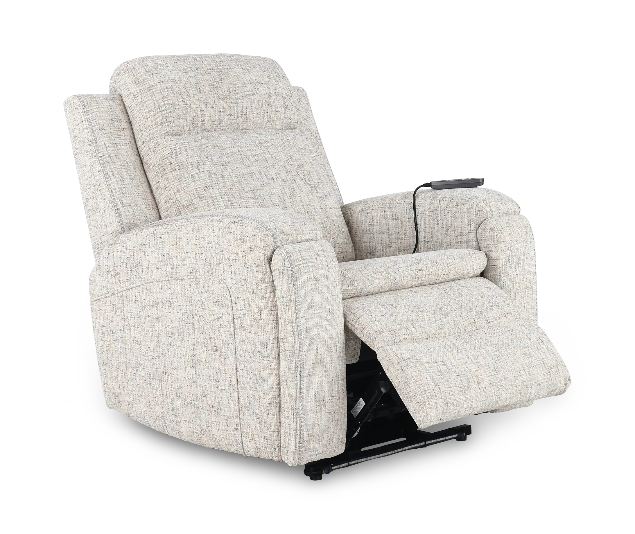 Armstrong Storm Beige Power Recliner with Heat and Massage-5