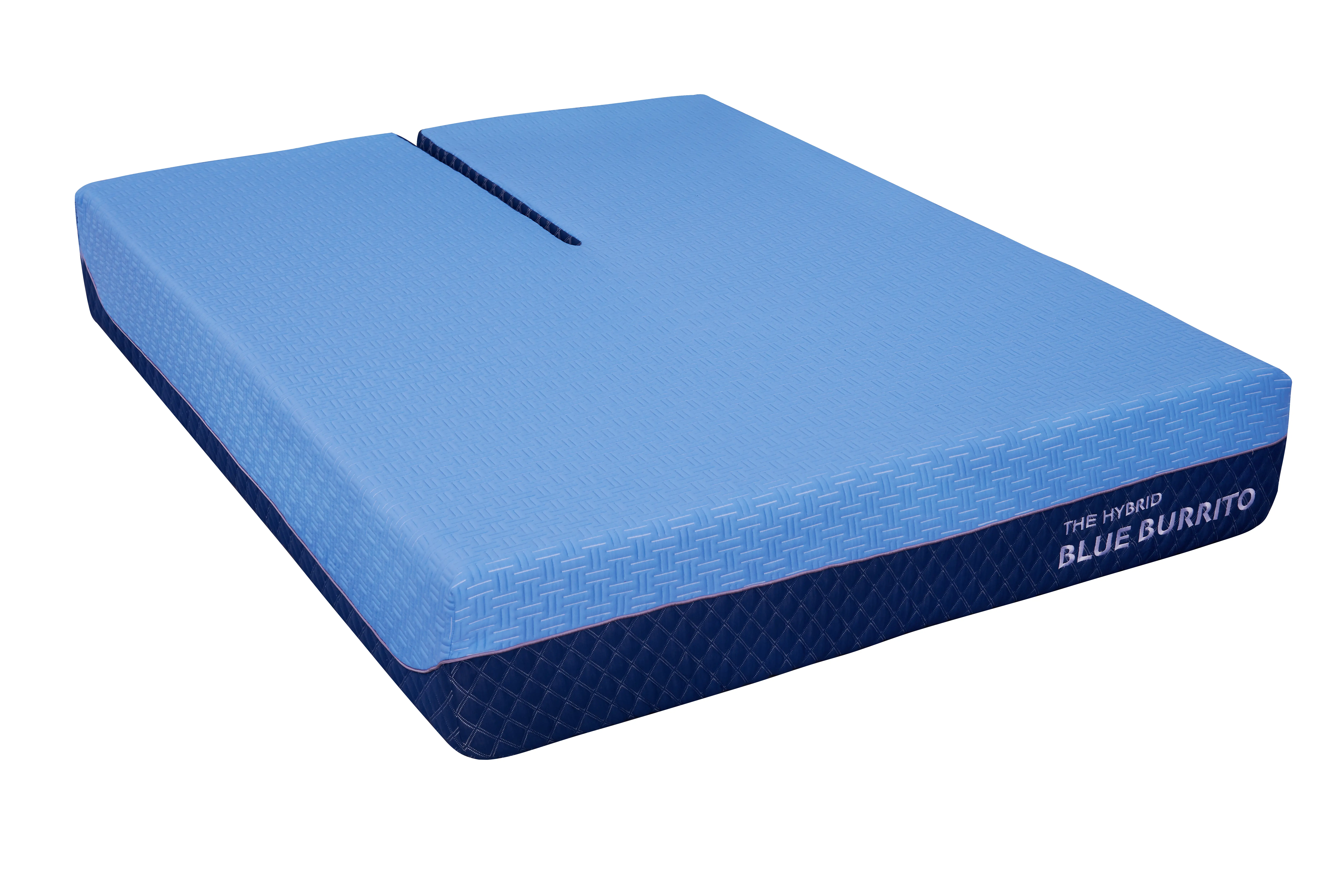 BH-BBHY-110FK Blue Burrito Hybrid 2.0 Memory Foam Split-Head King Mattress-1