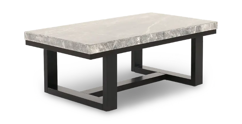 Lucca Gray Marble Coffee Table