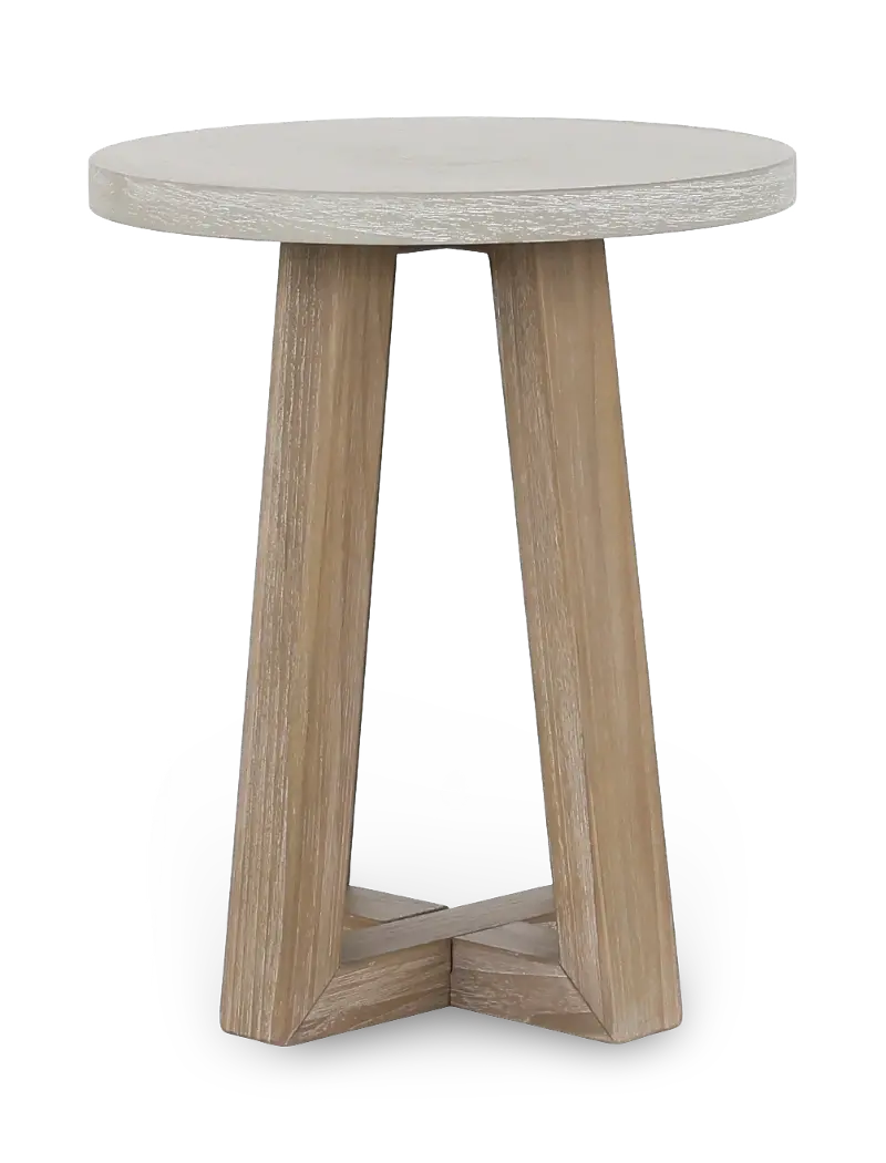 Rivan Light Gray Side Table