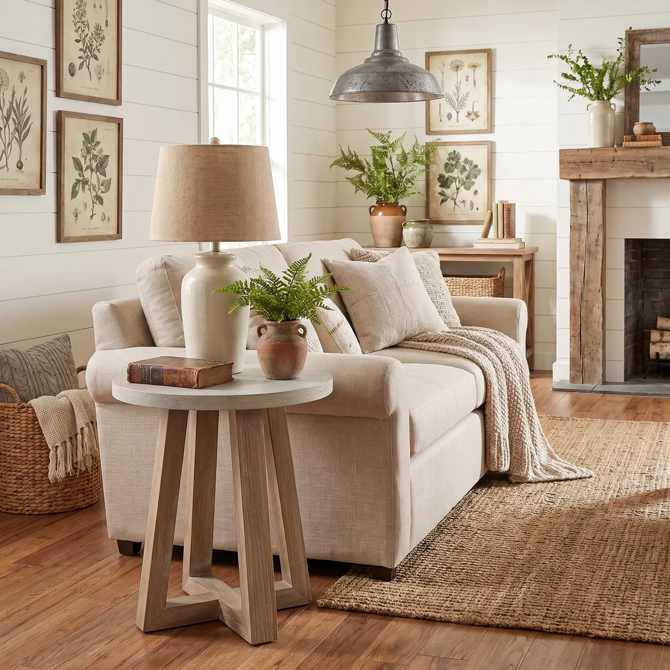 Rivan Light Gray Side Table-2