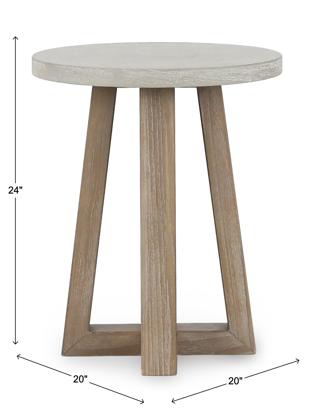 Rivan Light Gray Side Table-3