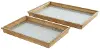 Small Brown Wood Living Room Trays