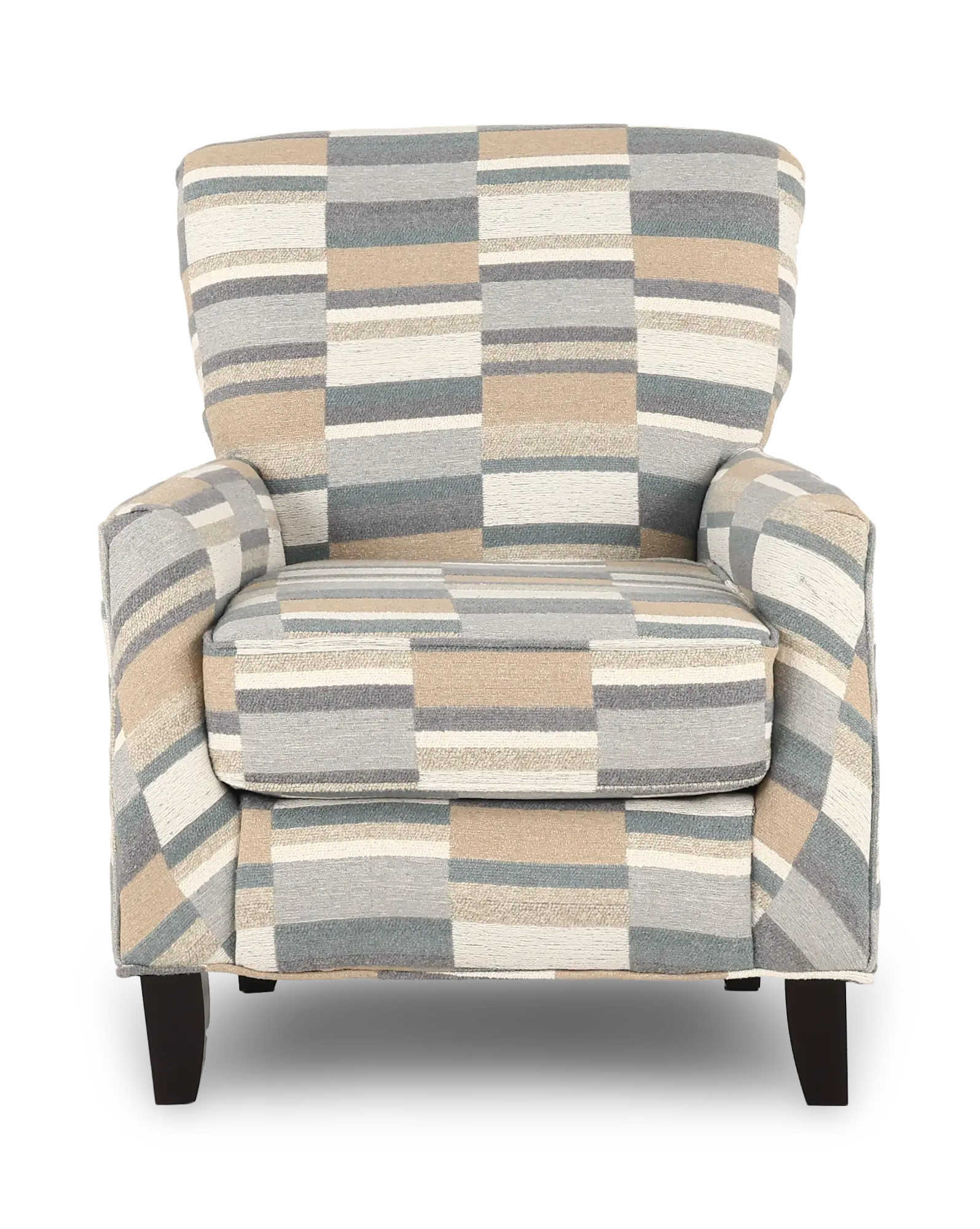 Brigade Lake Gray and Beige Striped Accent Chair-4