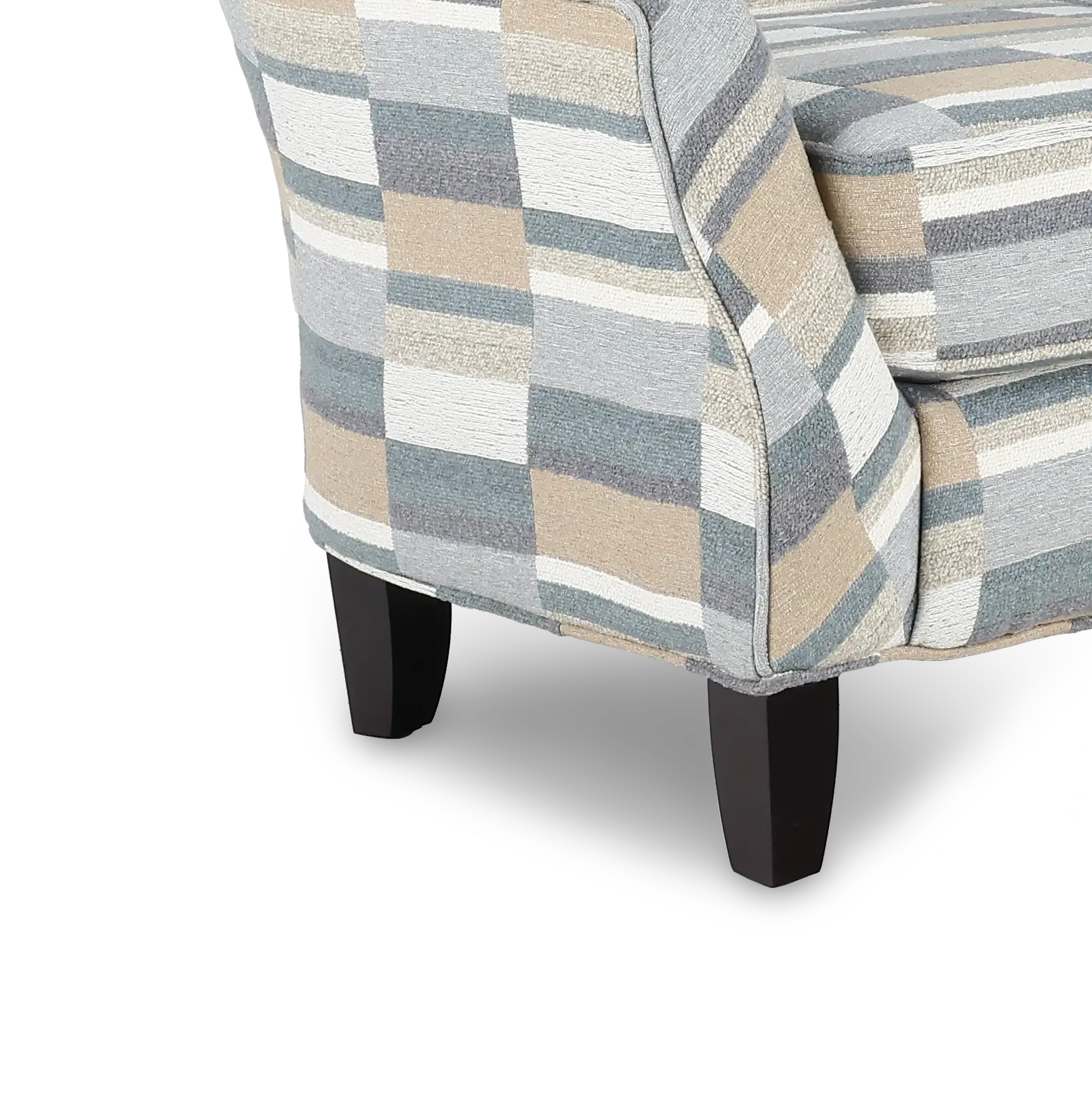 Brigade Lake Gray and Beige Striped Accent Chair-7