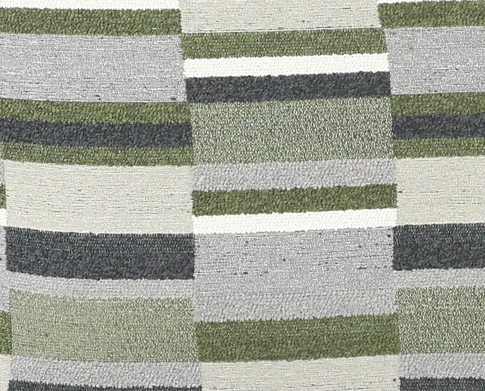Brigade Crocodile Green and Gray Striped Accent Chair-8