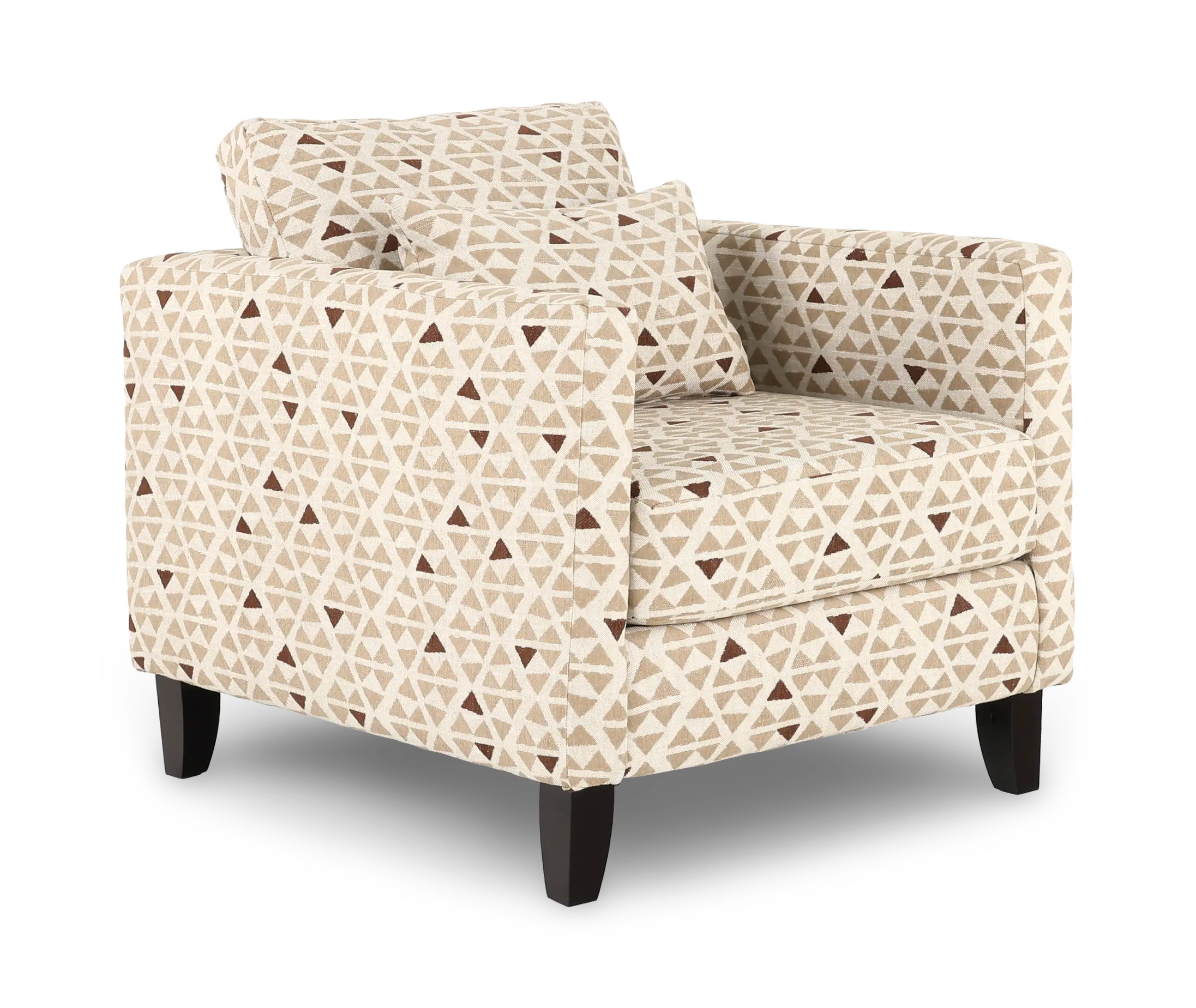 Bodega Mineral Gray Geometric Accent Chair-1