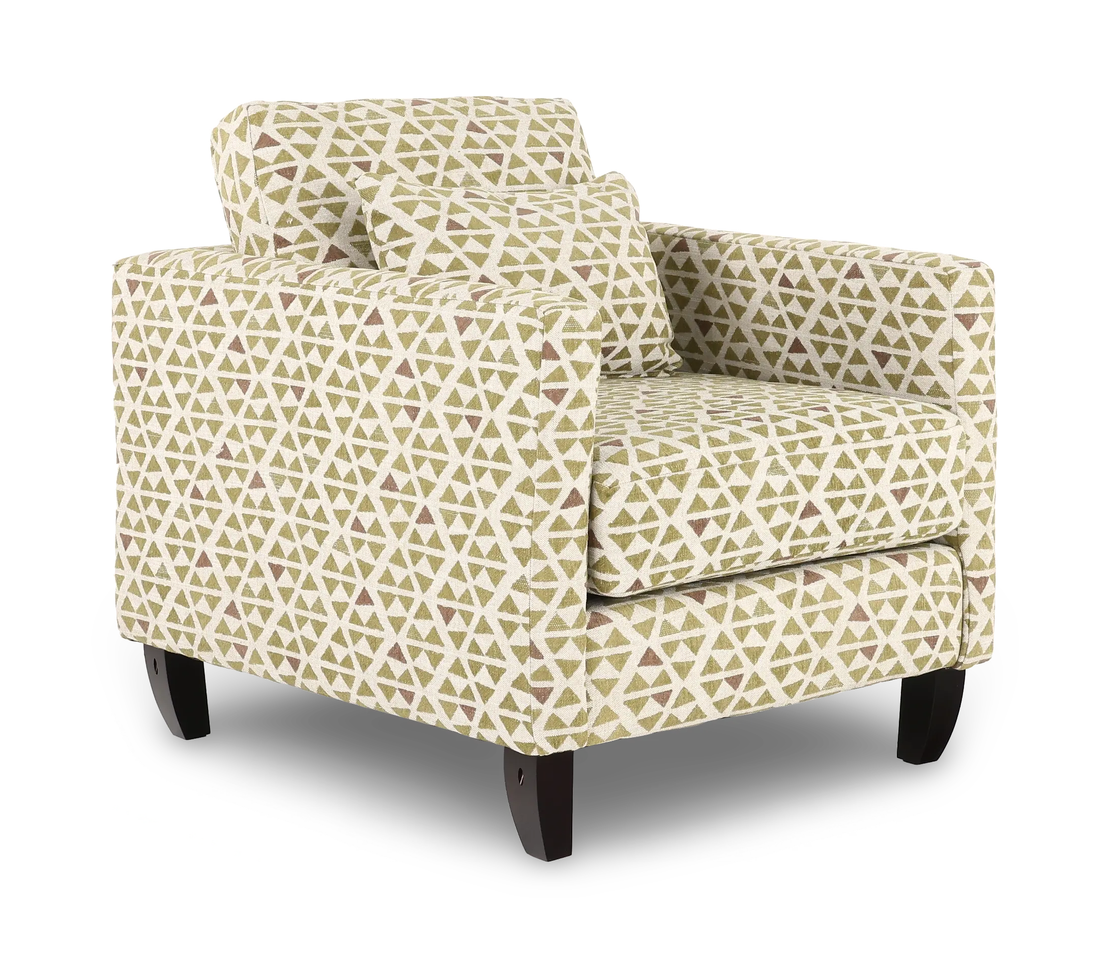 Bodega Garden Green Geometric Accent Chair-1