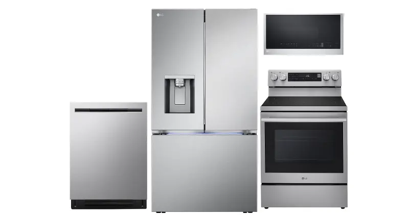 LG 4 Piece Electric Appliance Package - Stainless Steel