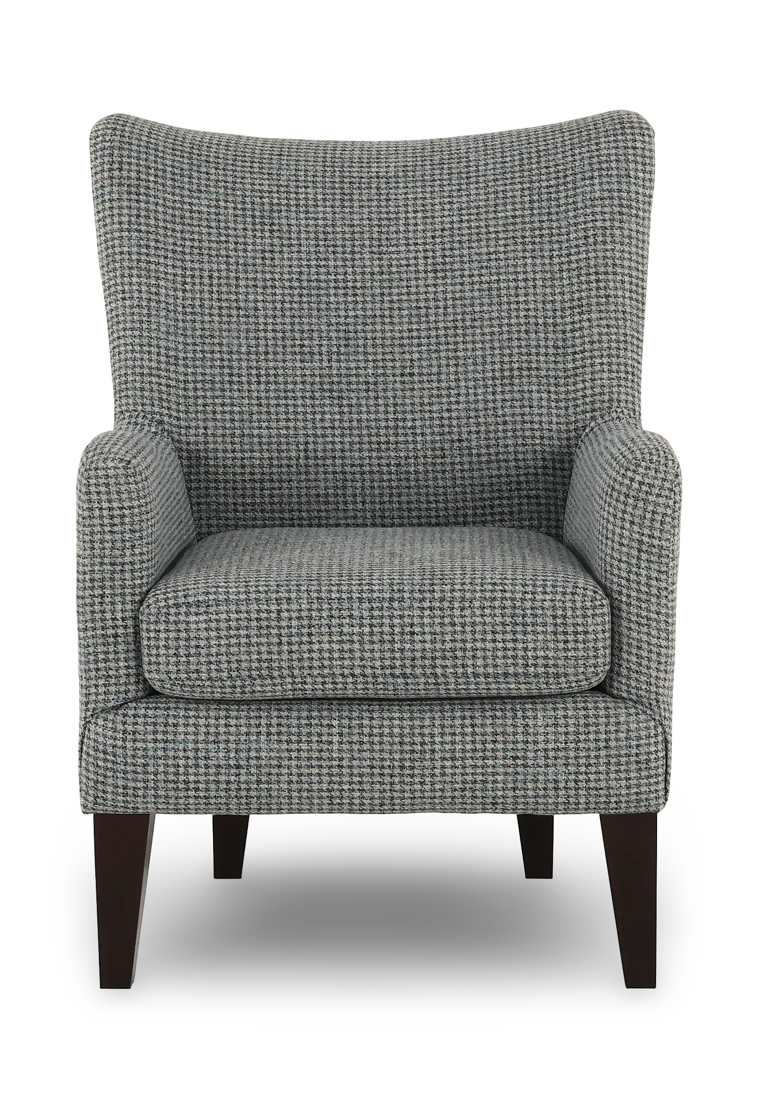 Novae Blue Gray Wingback Accent Chair-4