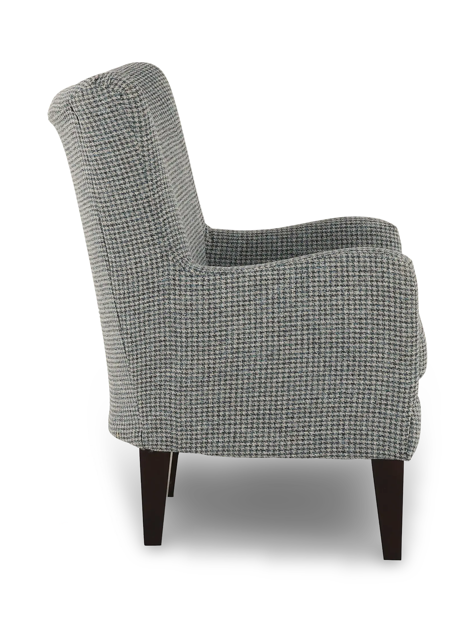 Novae Blue Gray Wingback Accent Chair-5
