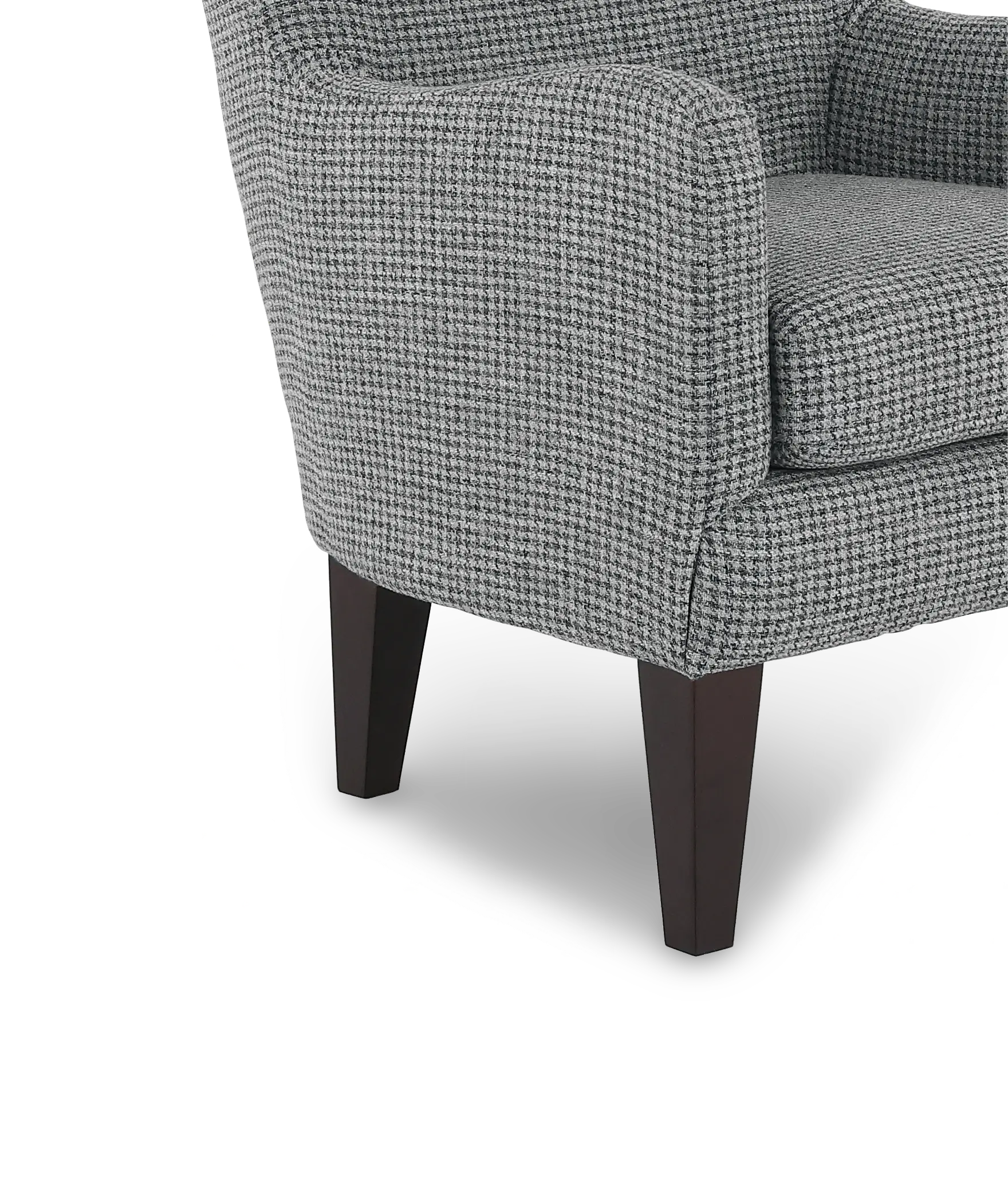 Novae Blue Gray Wingback Accent Chair-7