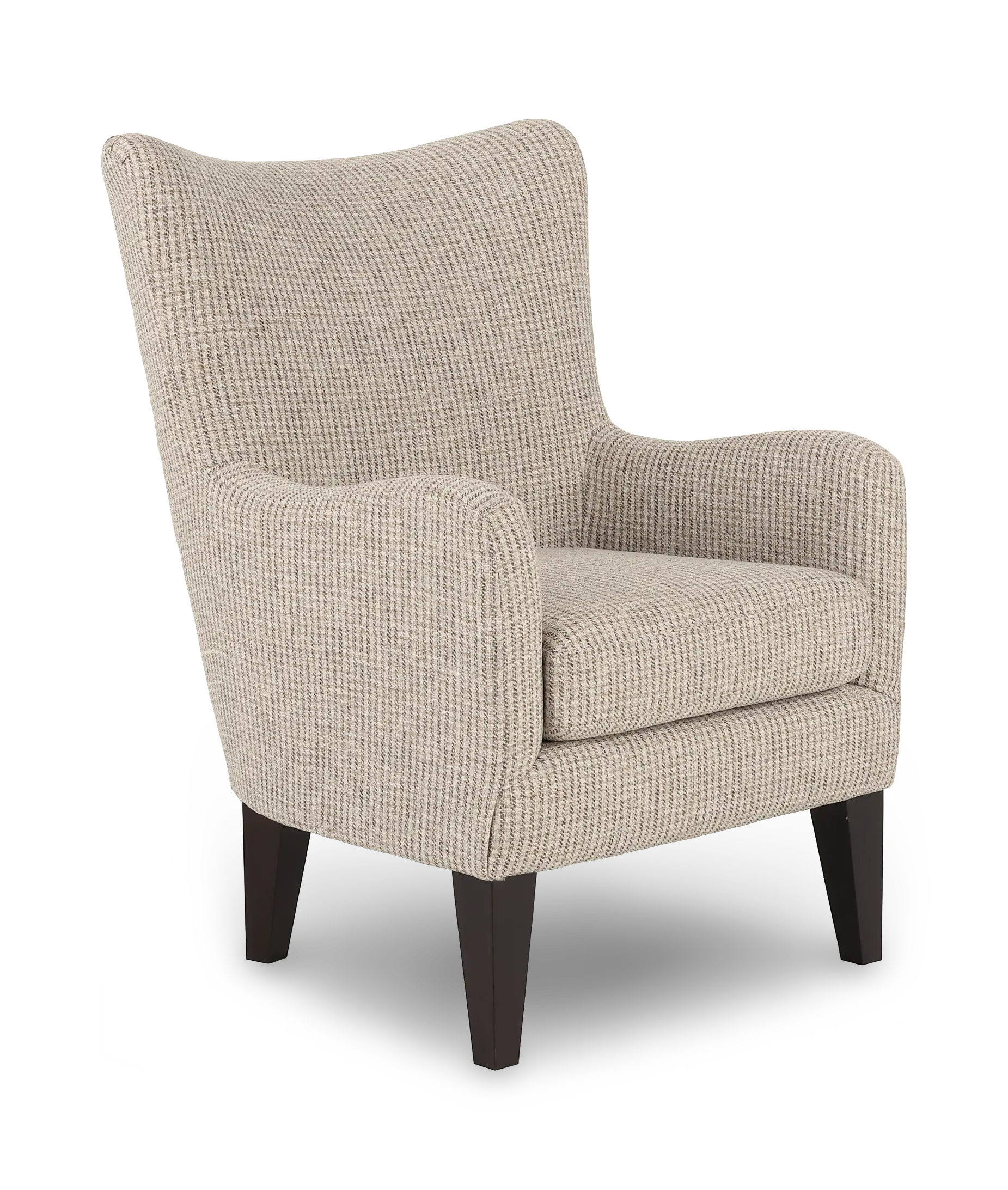 Novae Light Gray Wingback Accent Chair-1