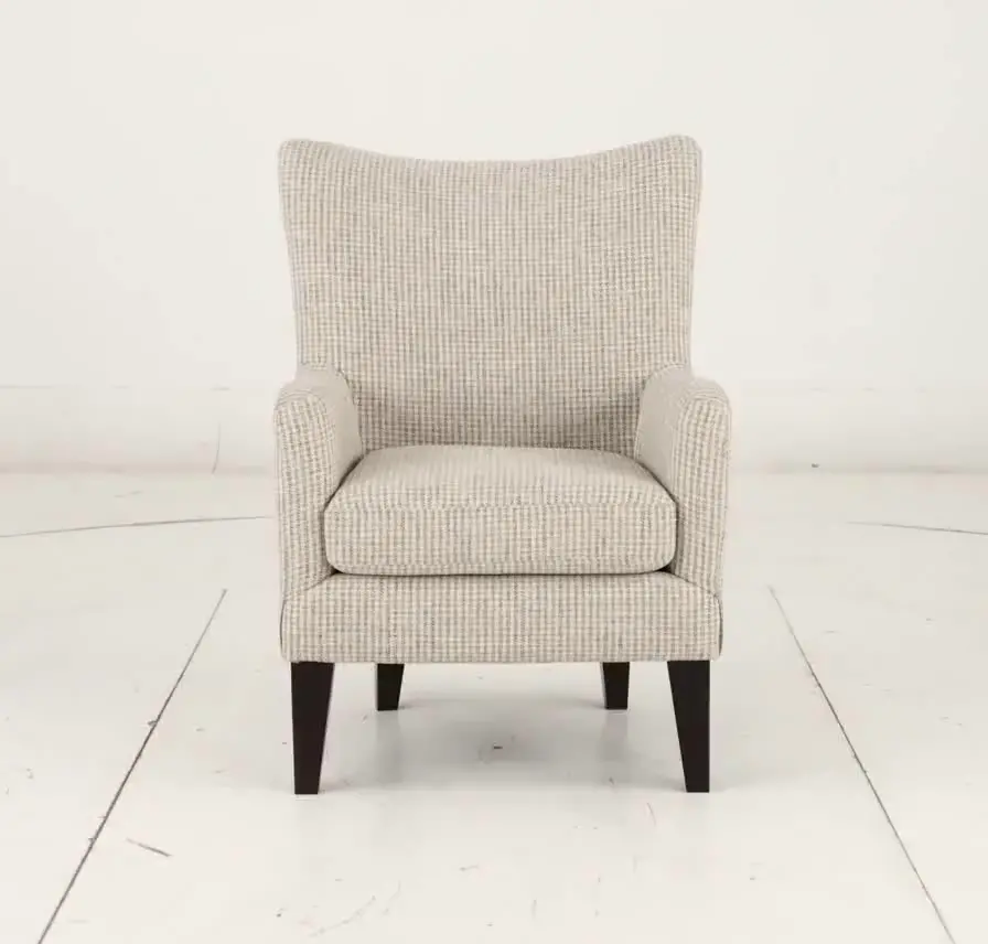 Novae Light Gray Wingback Accent Chair-6
