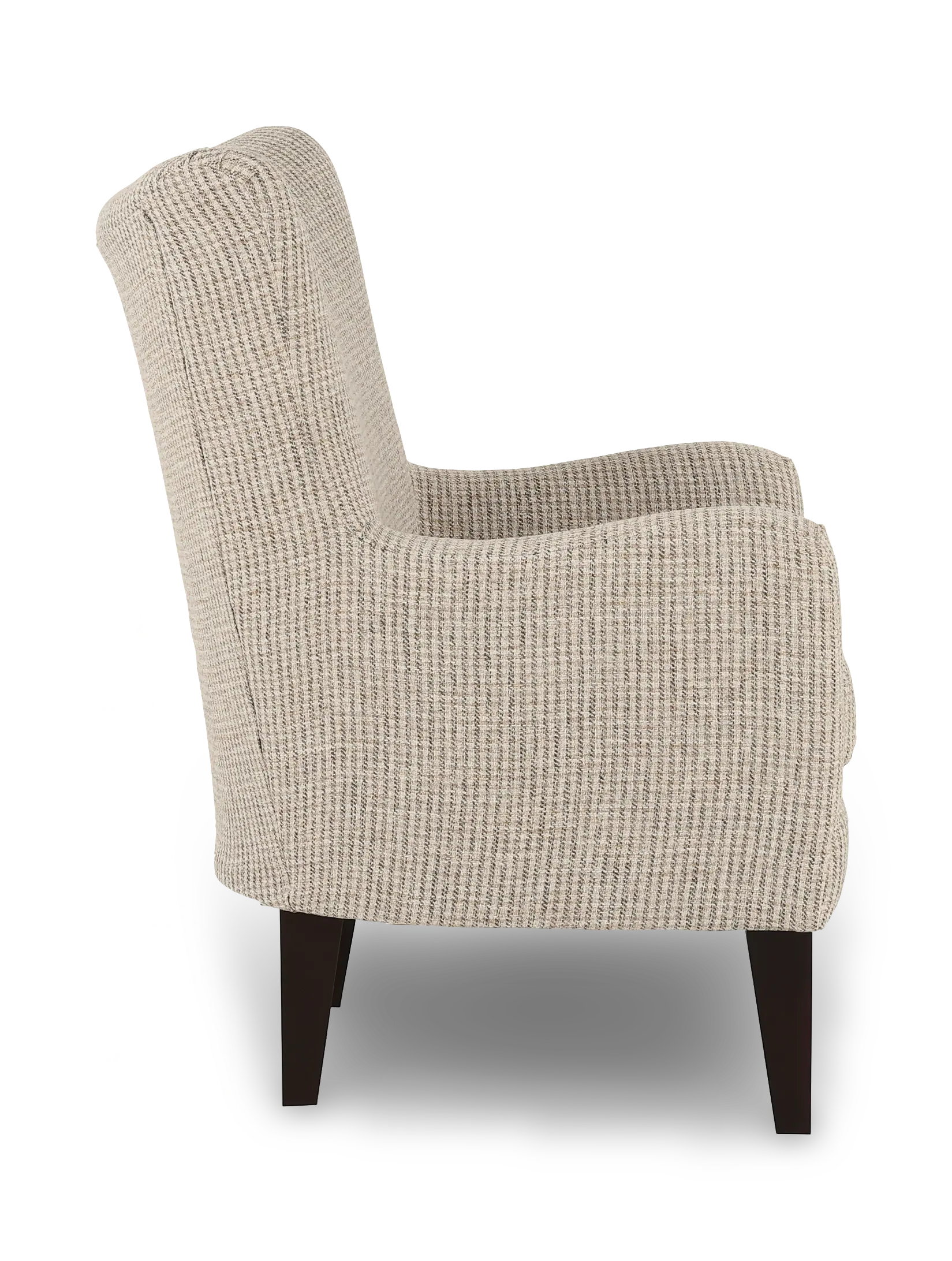 Novae Light Gray Wingback Accent Chair-8