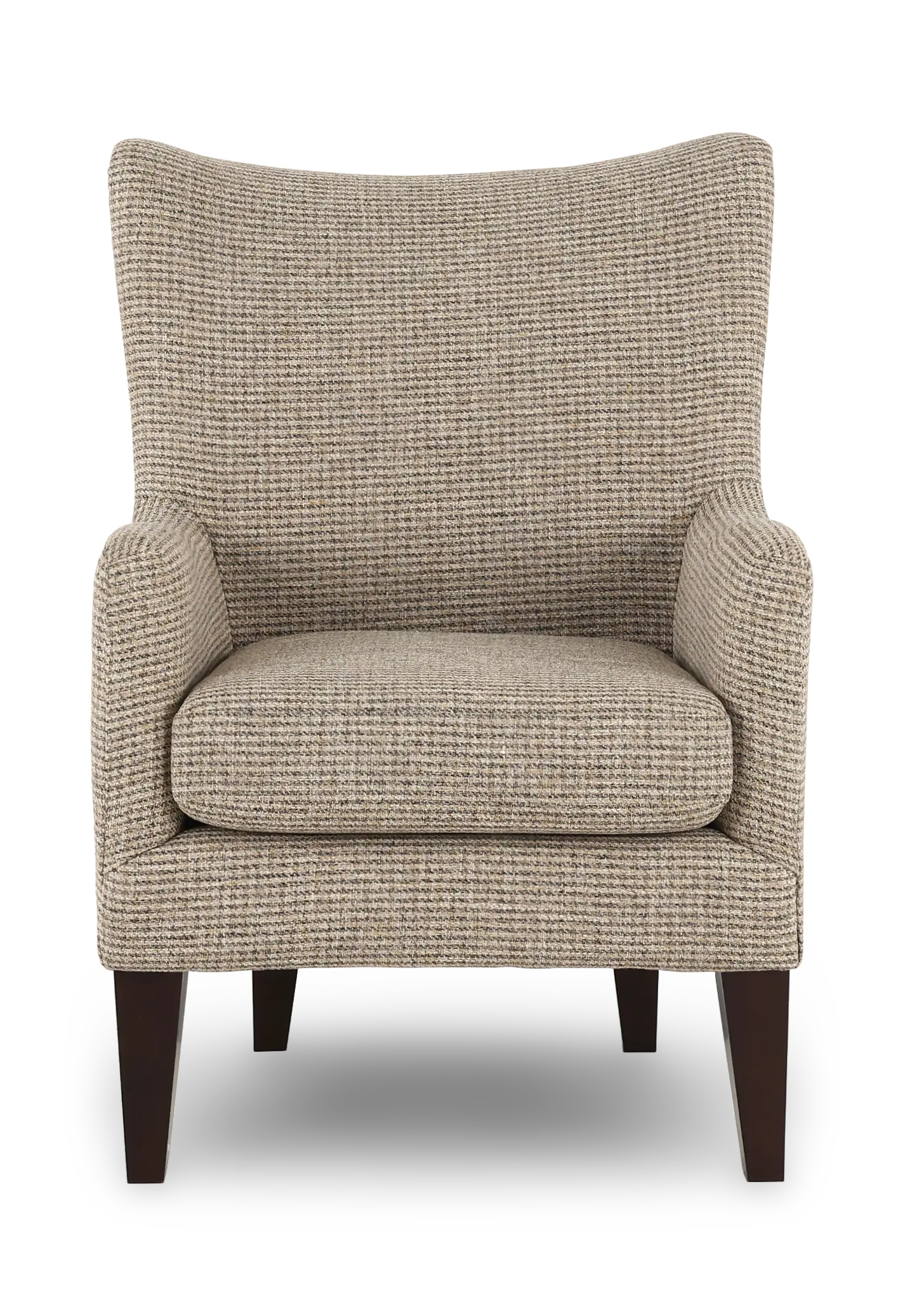 Novae Greige Wingback Accent Chair-4