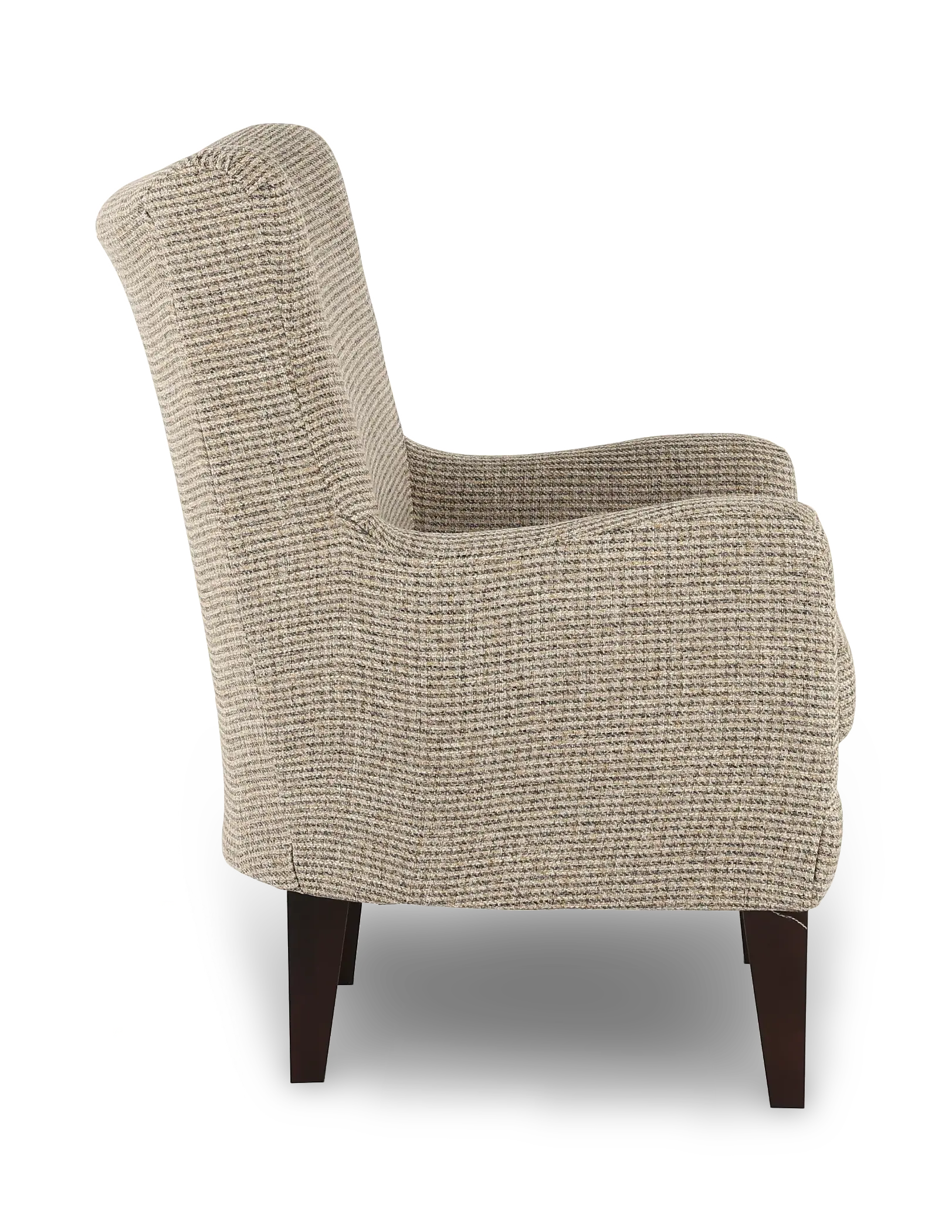 Novae Greige Wingback Accent Chair-5