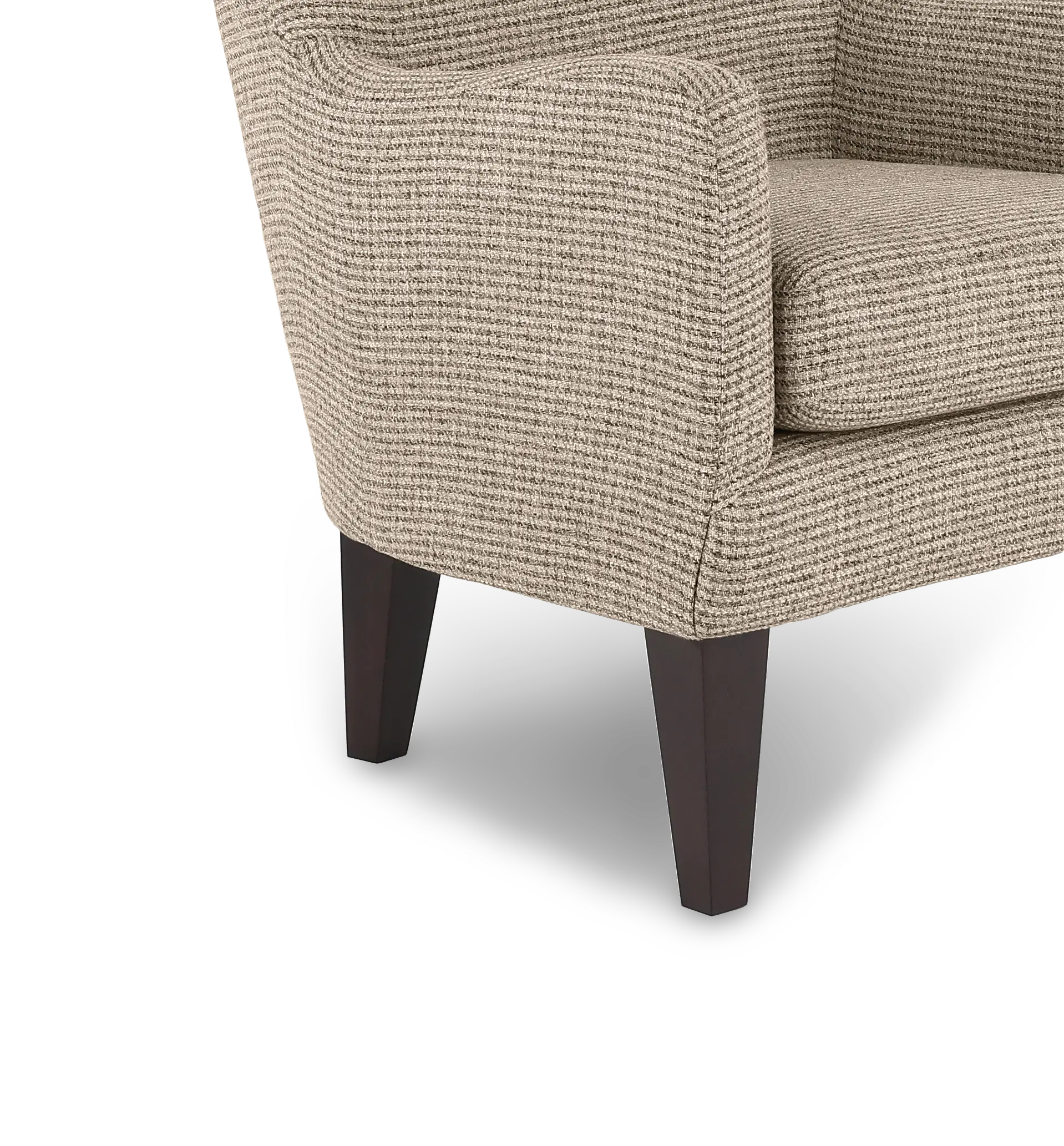 Novae Greige Wingback Accent Chair-7