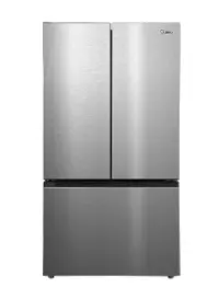 Midea 27 Cu Ft Counter‑Depth 3-Door Refrigerator with AutoFill Water Pitcher – Stainless Steel
