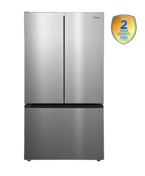 Midea 27 Cu Ft Counter‑Depth 3-Door Refrigerator with AutoFill Water Pitcher – Stainless Steel-4
