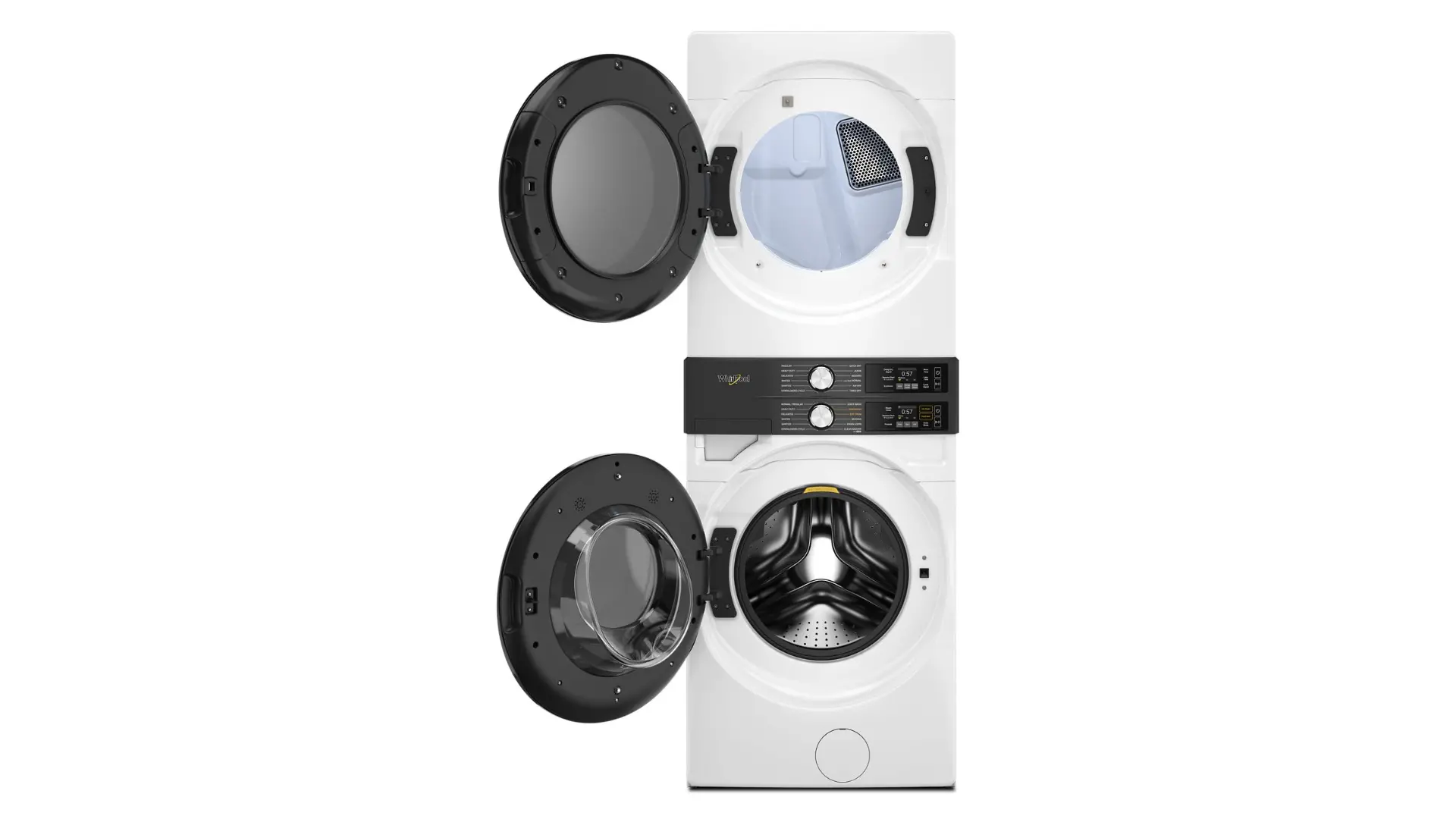 WEF5727TW Whirlpool Smart FreshFlow Vent Electric Laundry Tower - White-12