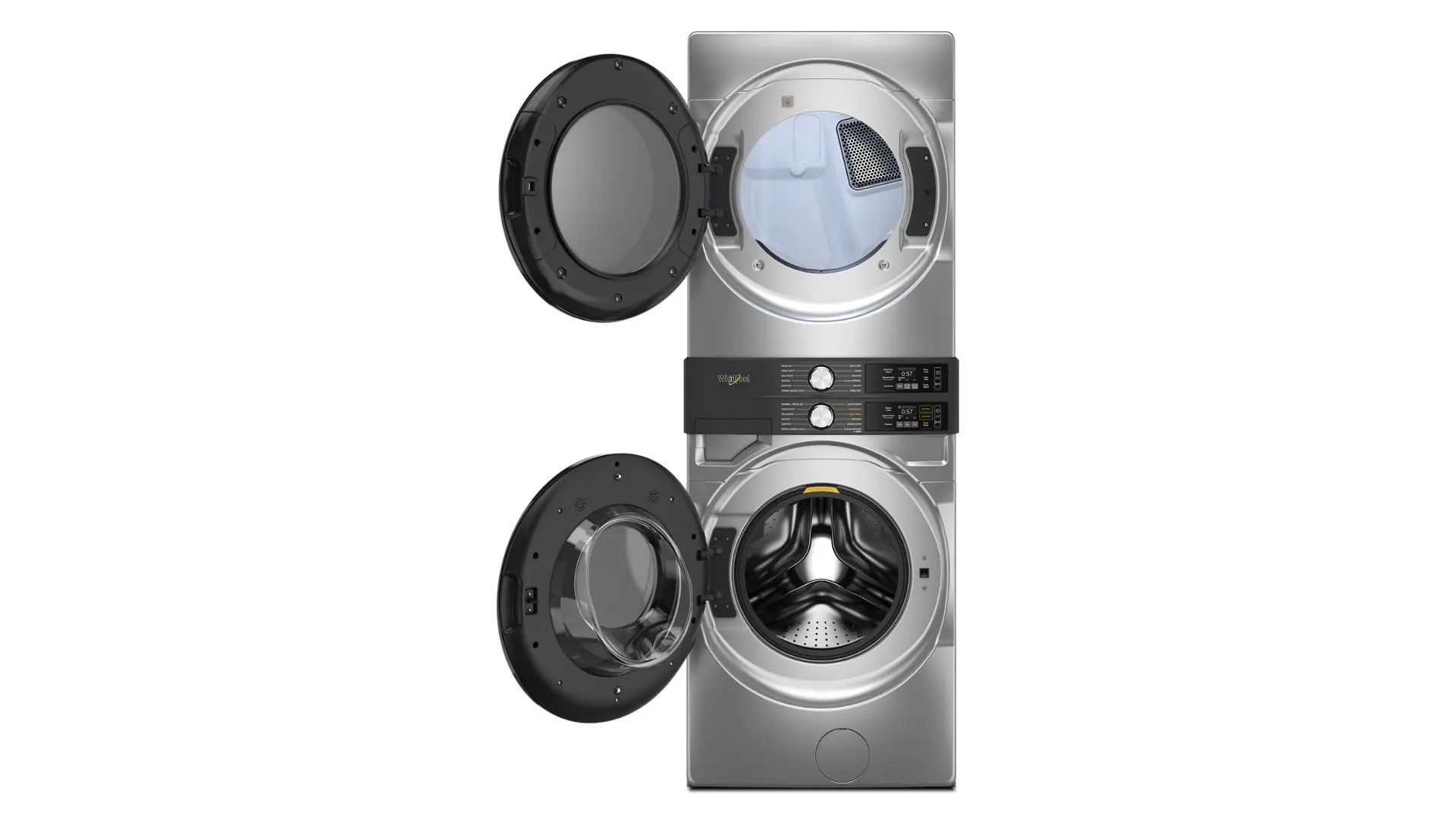 WGF5727TR Whirlpool Smart FreshFlow Vent Gas Laundry Tower - Radiant Silver-11