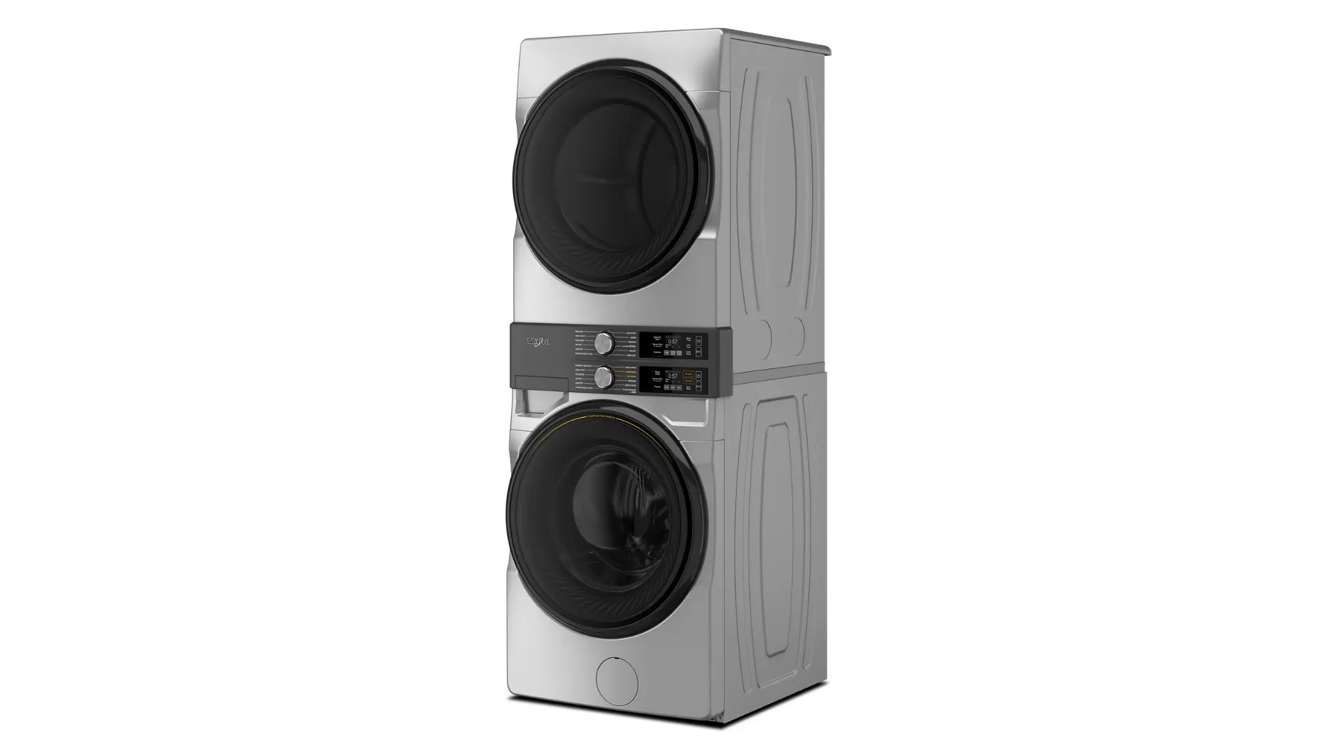 WGF5727TR Whirlpool Smart FreshFlow Vent Gas Laundry Tower - Radiant Silver-13