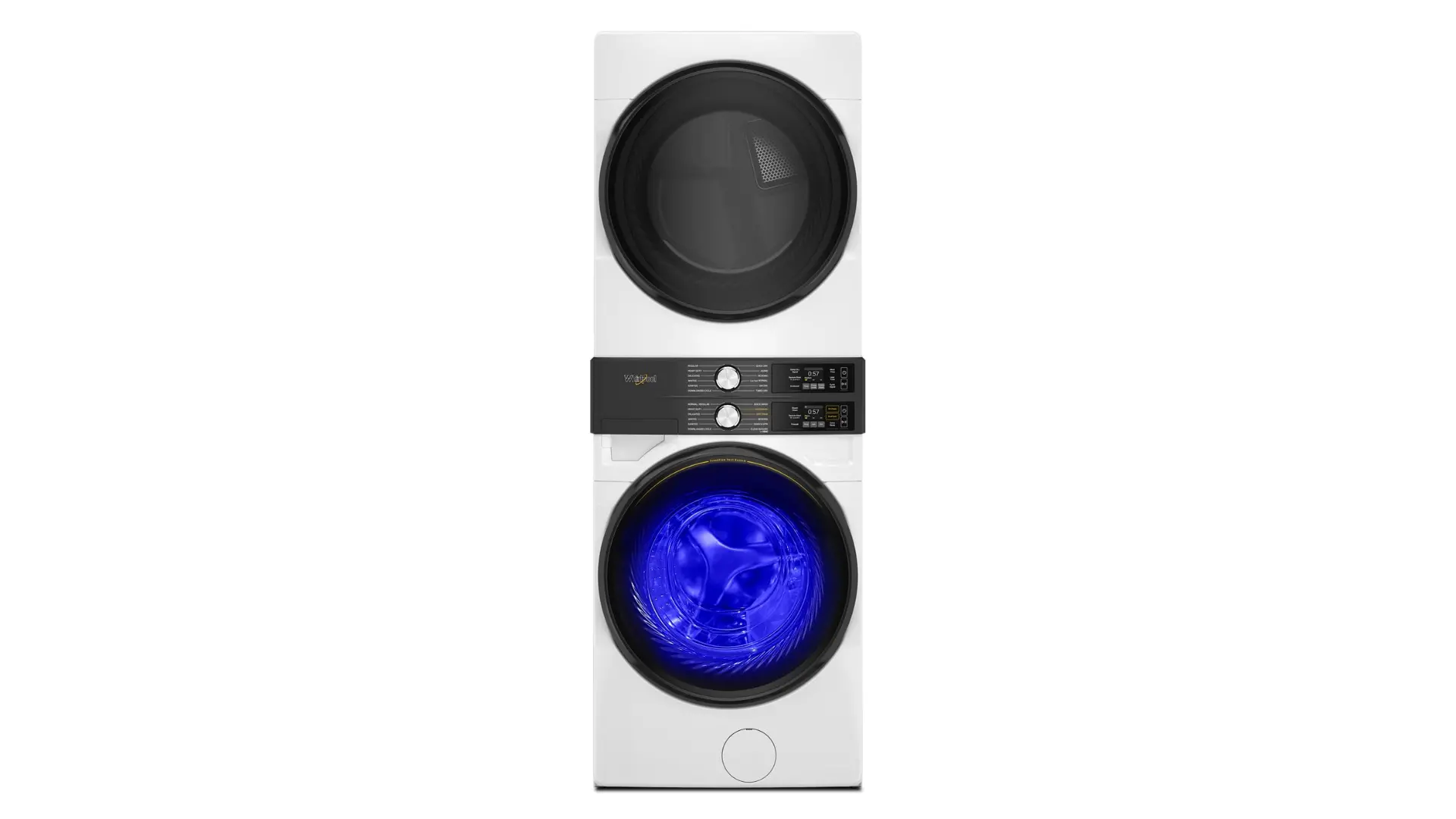 WGF5727TW Whirlpool Smart FreshFlow Vent Gas Laundry Tower - White-1