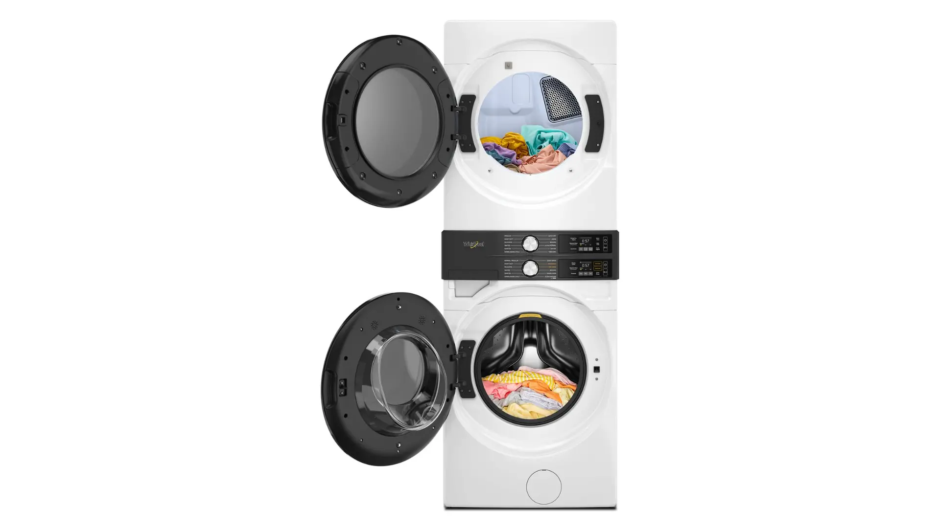 WGF5727TW Whirlpool Smart FreshFlow Vent Gas Laundry Tower - White-11