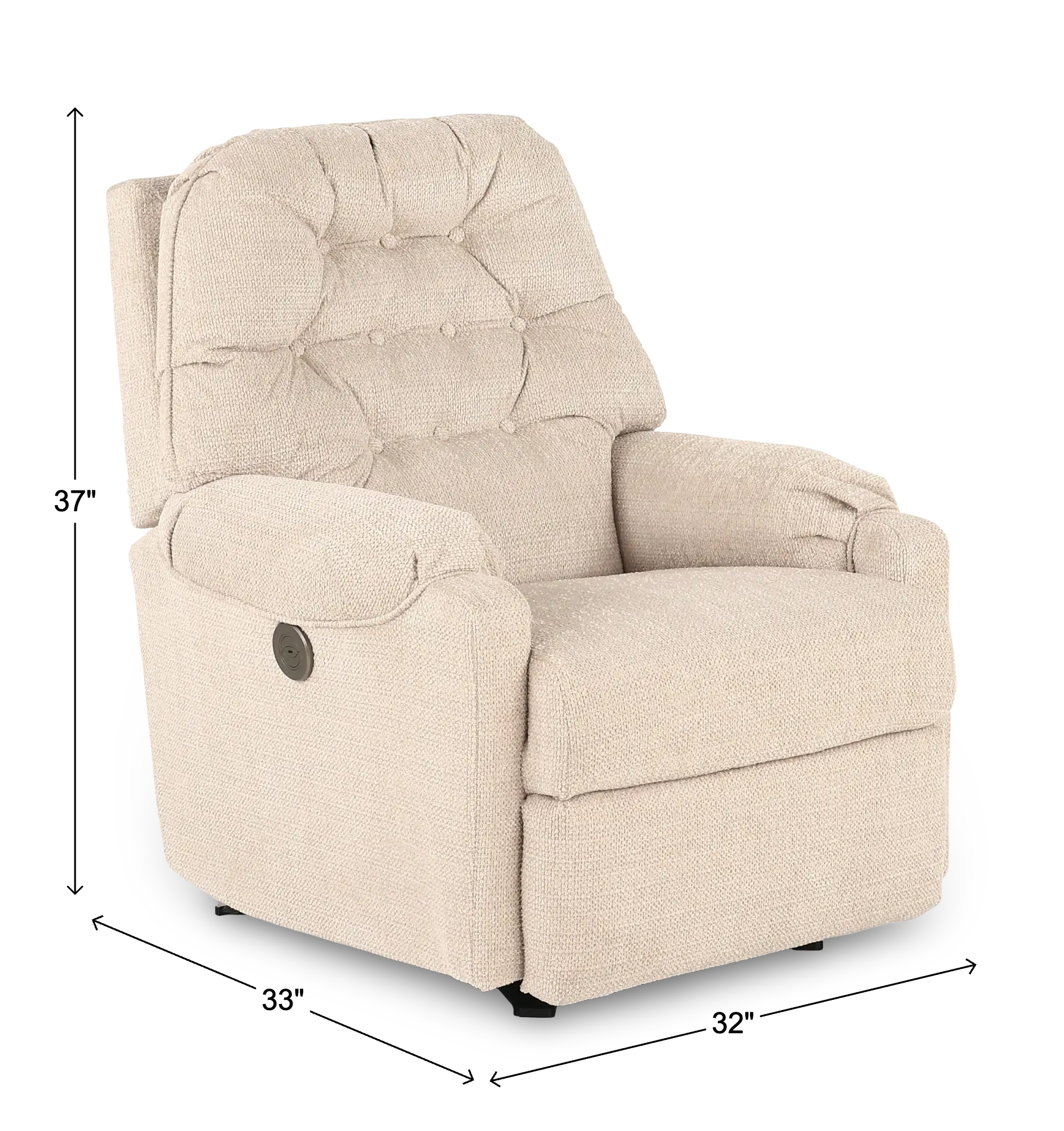 Sondra Linen Power Rocker Recliner-3