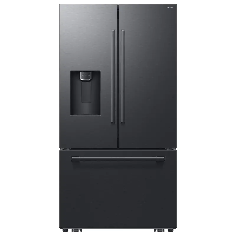 Samsung Bespoke AI 30 Cu Ft French Door Refrigerator - Matte Black Steel