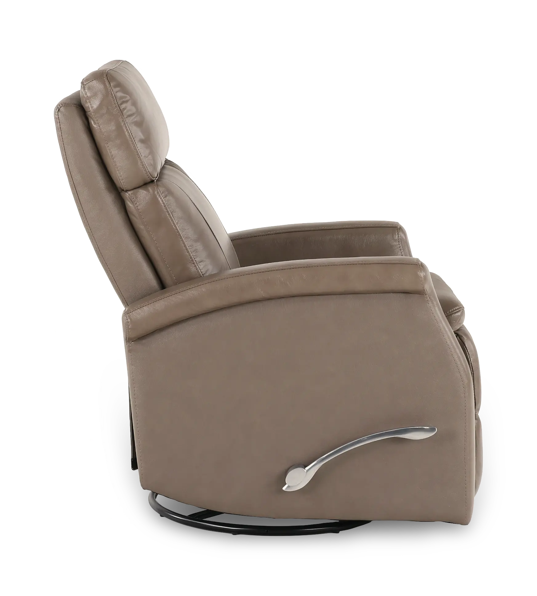 Bristol Graphite Gray Manual Swivel Glider Recliner-6