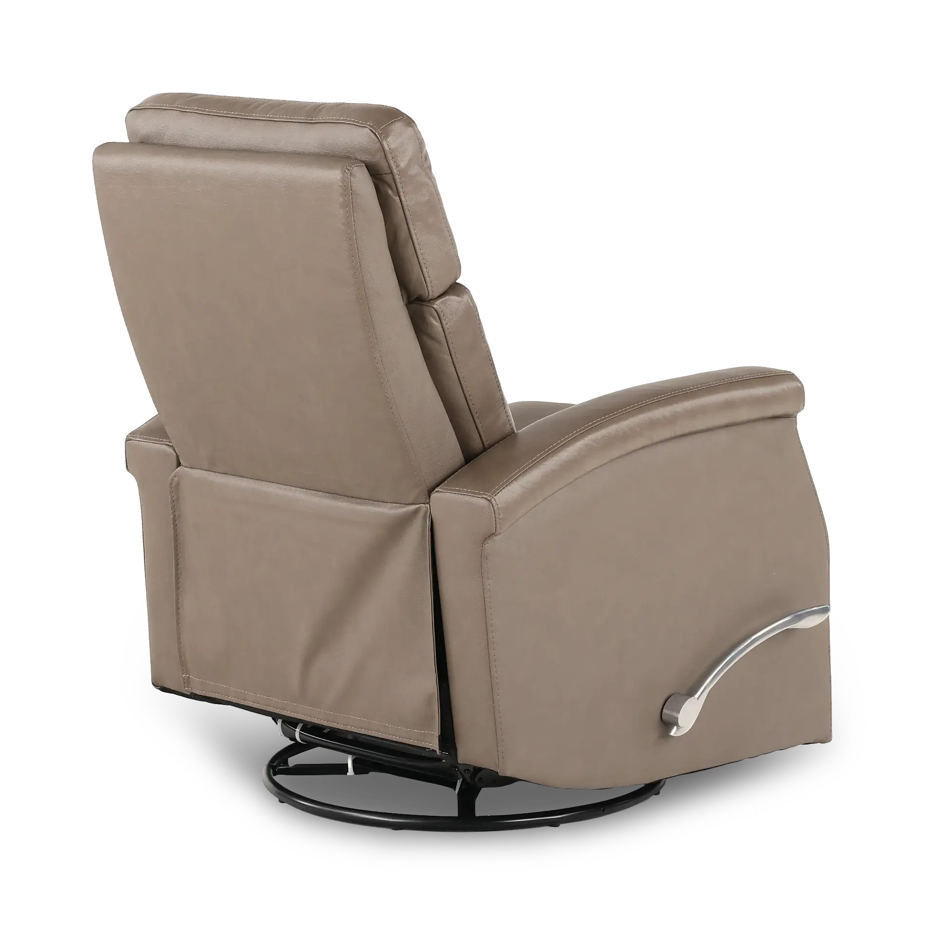 Bristol Graphite Gray Manual Swivel Glider Recliner-7