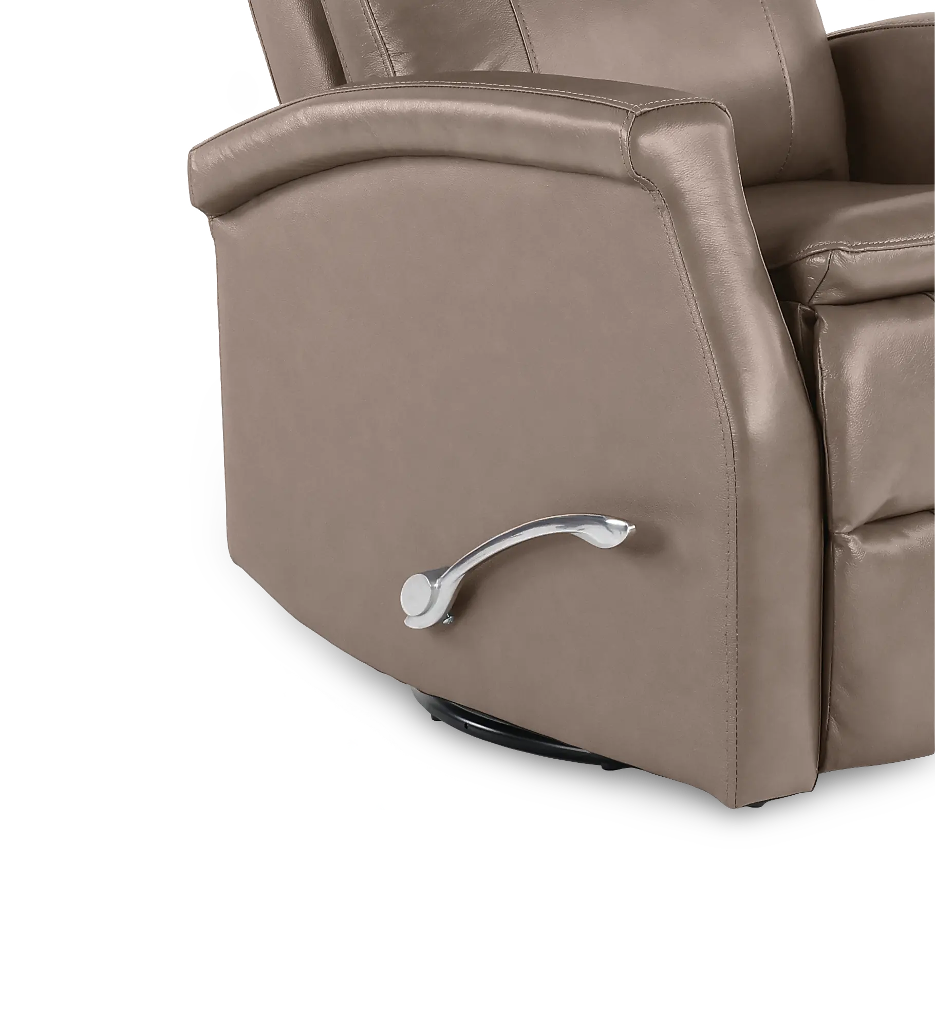 Bristol Graphite Gray Manual Swivel Glider Recliner-8