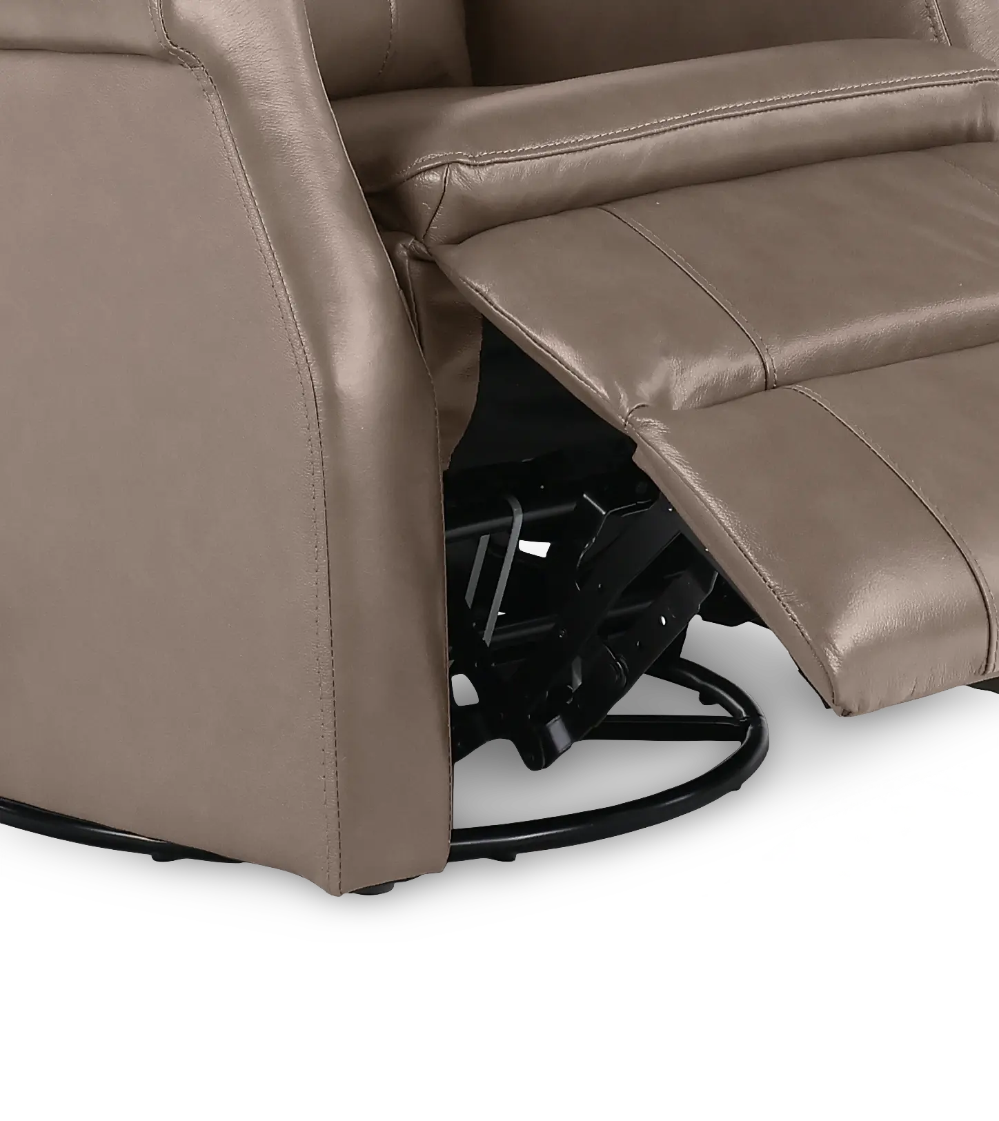 Bristol Graphite Gray Manual Swivel Glider Recliner-9