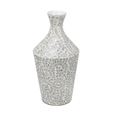 Decorative Paper Large White Floral Vase-1