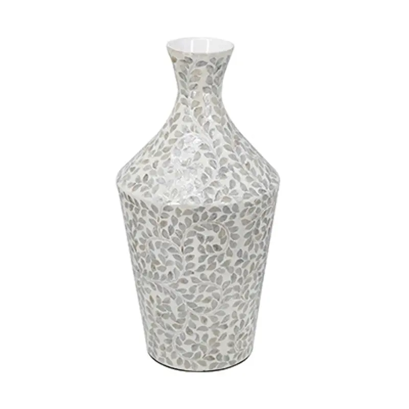 Decorative Paper Large White Floral Vase