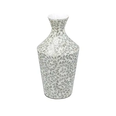 Decorative Paper Small White Floral Vase-1