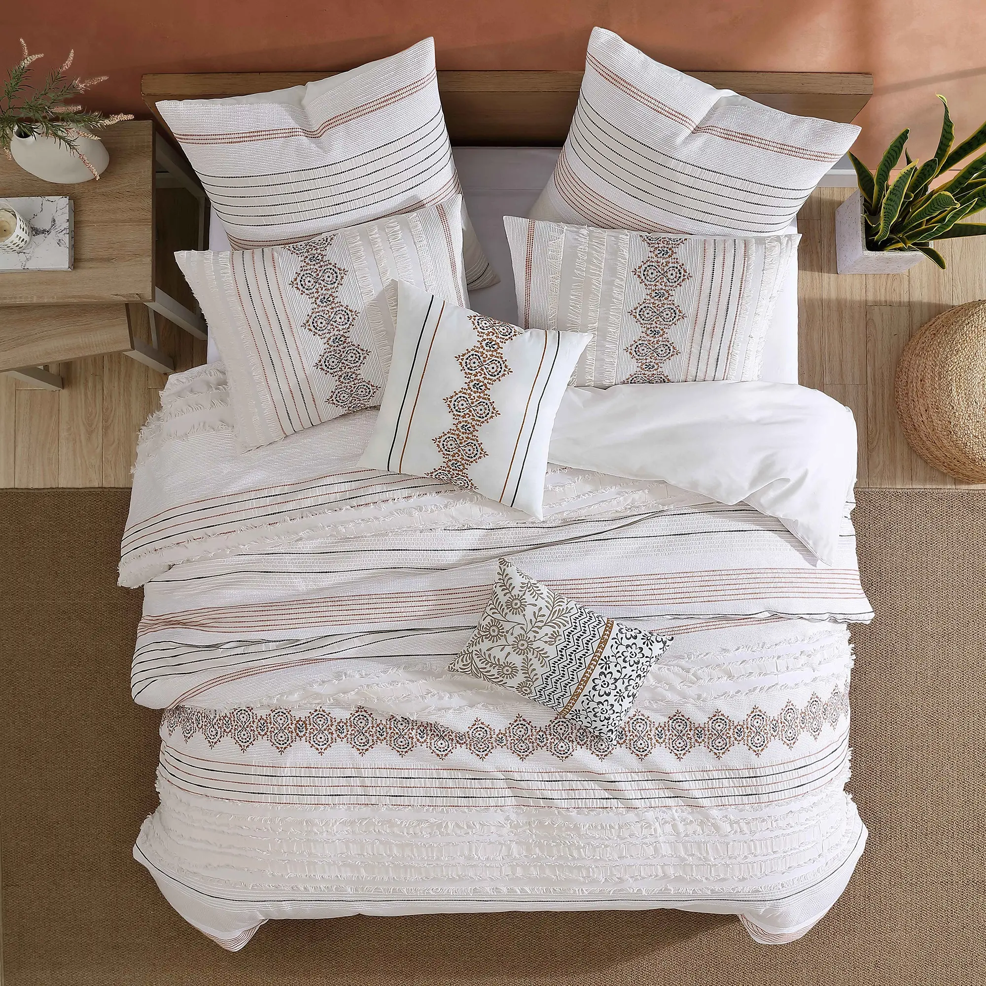 Clip Spice 5 Piece Queen Comforter Set-7