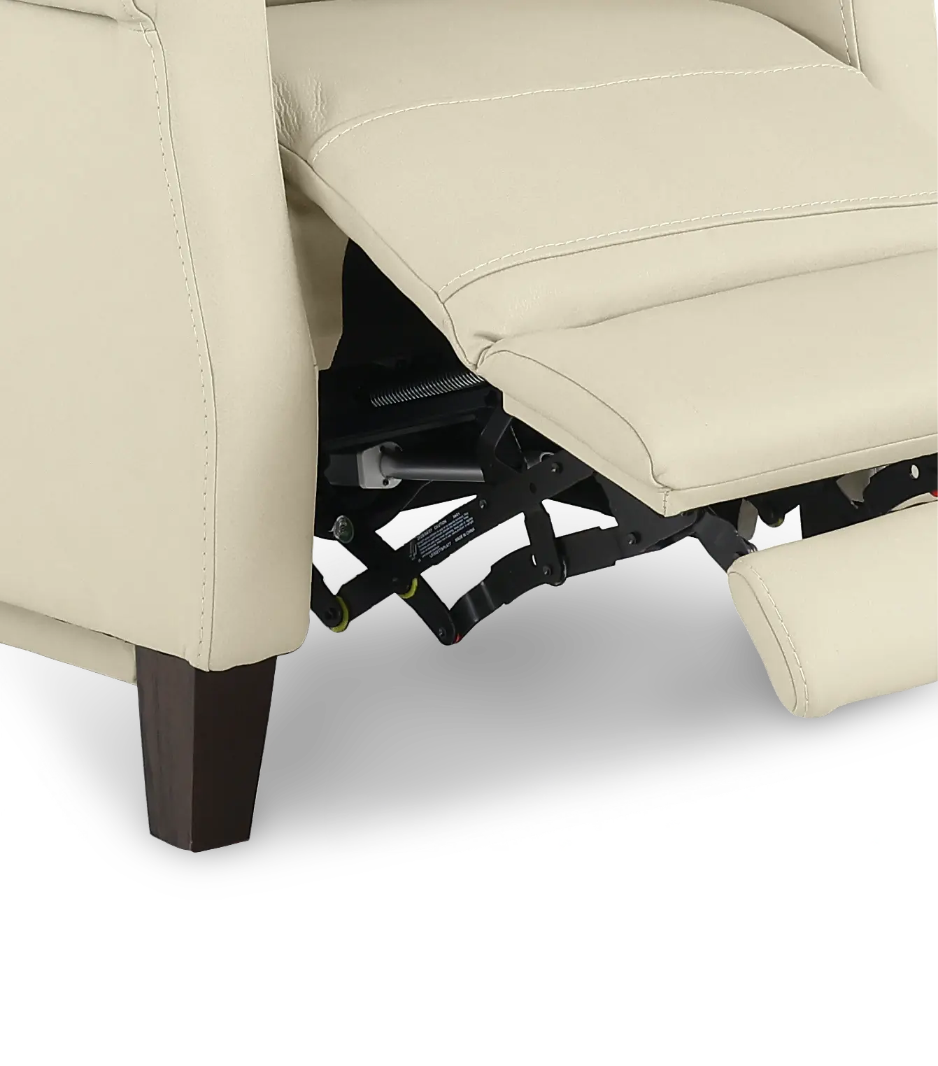 Finley Alabaster Leather High-Leg Power Recliner-8