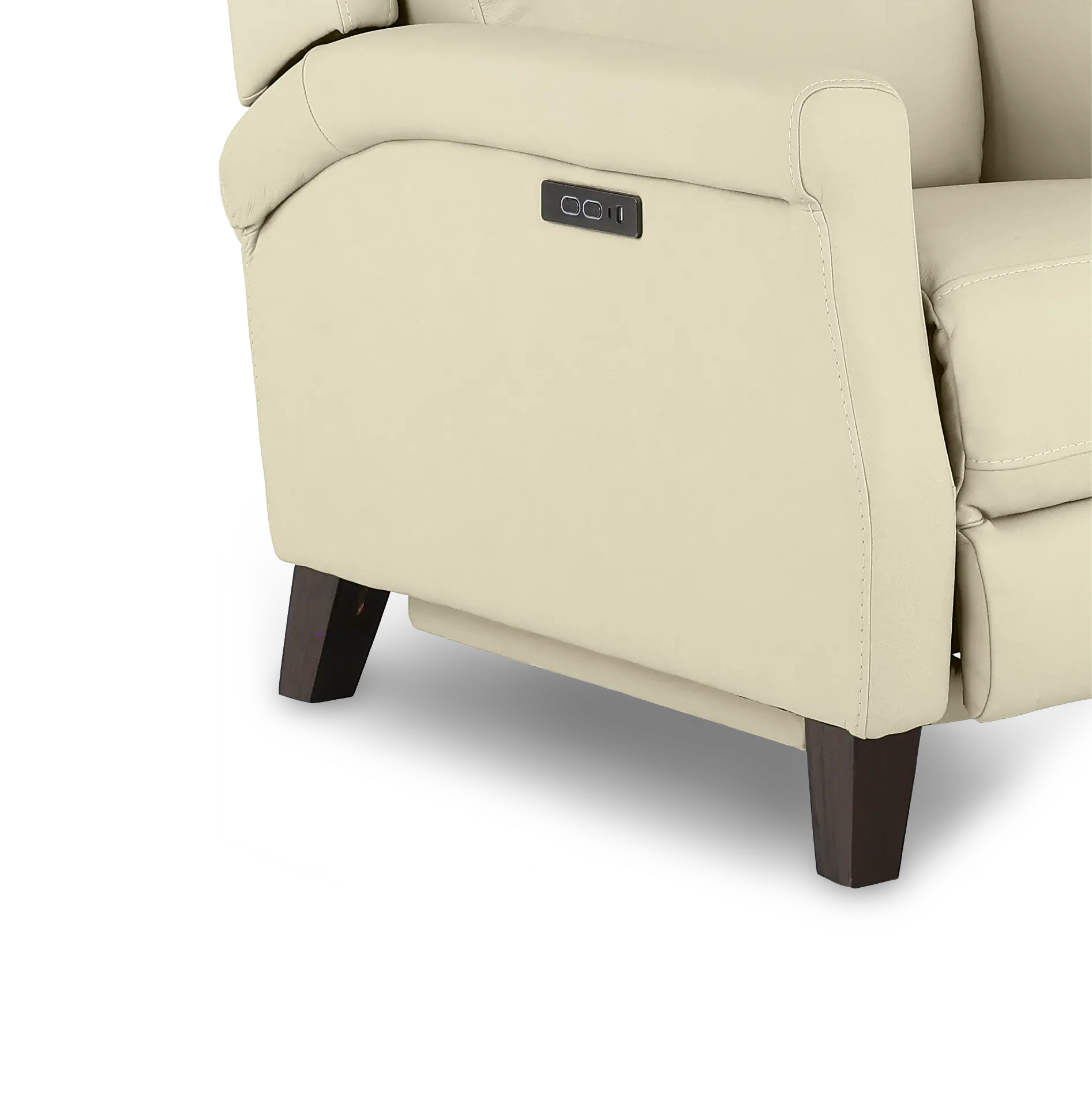 Finley Alabaster Leather High-Leg Power Recliner-9