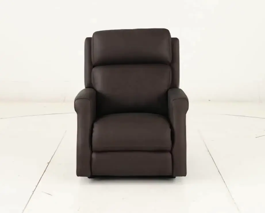 Finley Chocolate Brown Leather High-Leg Power Recliner-11