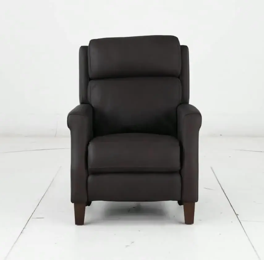 Finley Chocolate Brown Leather High-Leg Power Recliner-12