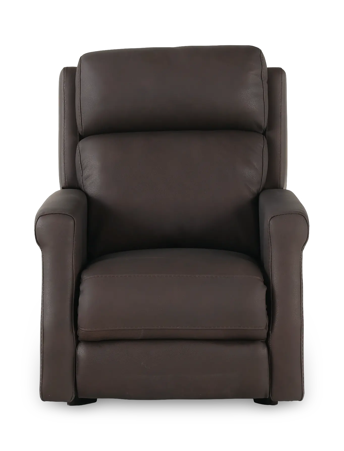 Finley Chocolate Brown Leather High-Leg Power Recliner-4