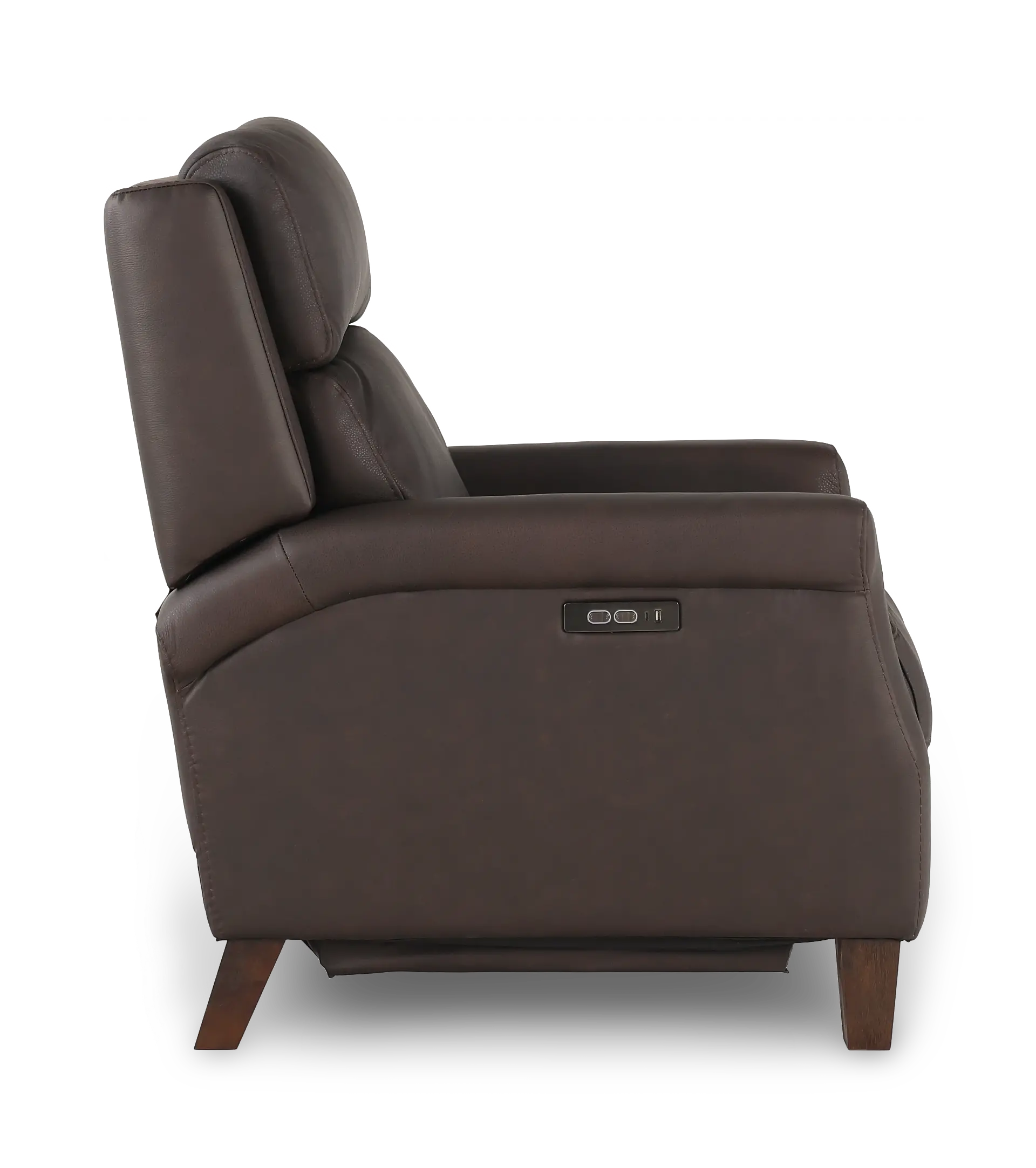 Finley Chocolate Brown Leather High-Leg Power Recliner-6