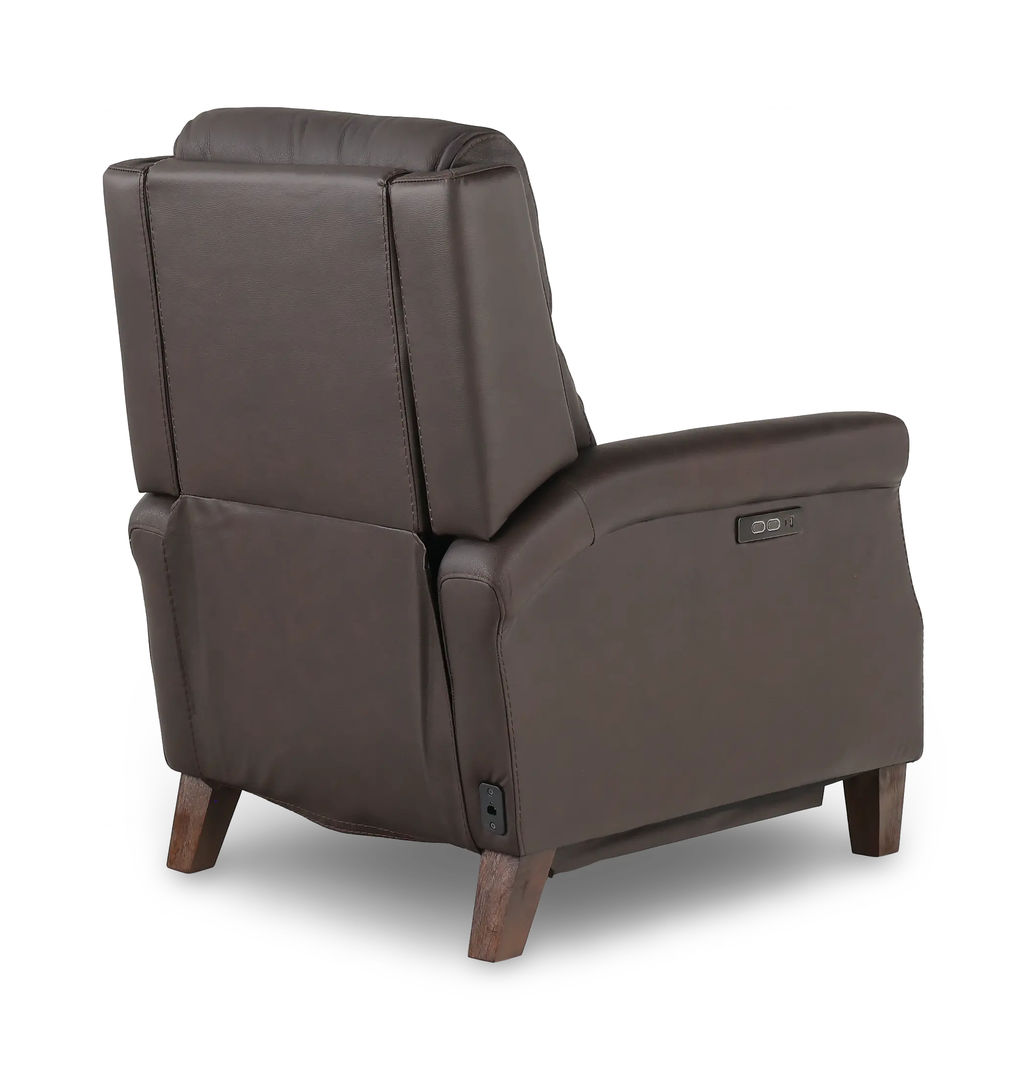 Finley Chocolate Brown Leather High-Leg Power Recliner-7