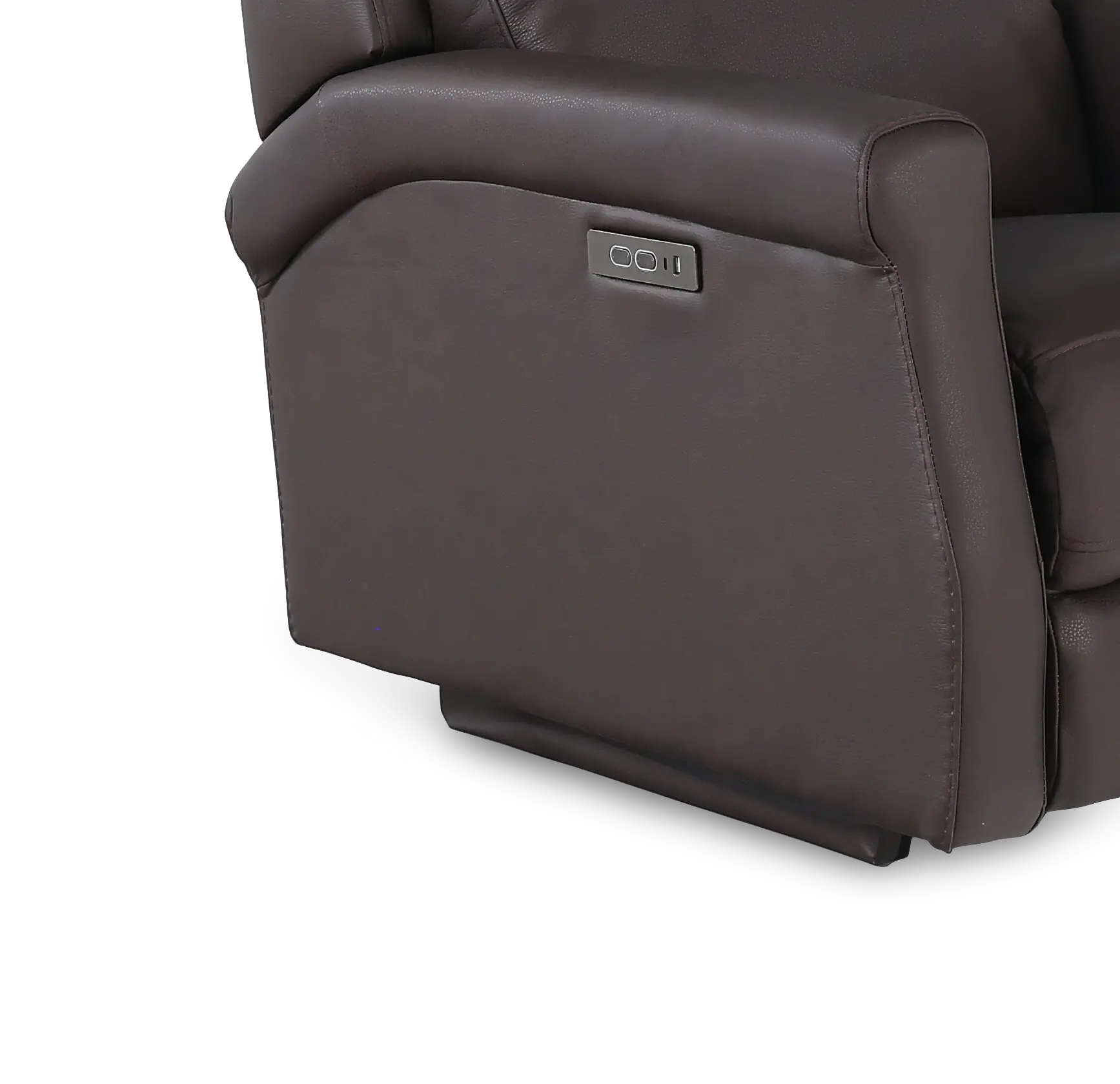 Finley Chocolate Brown Leather High-Leg Power Recliner-8